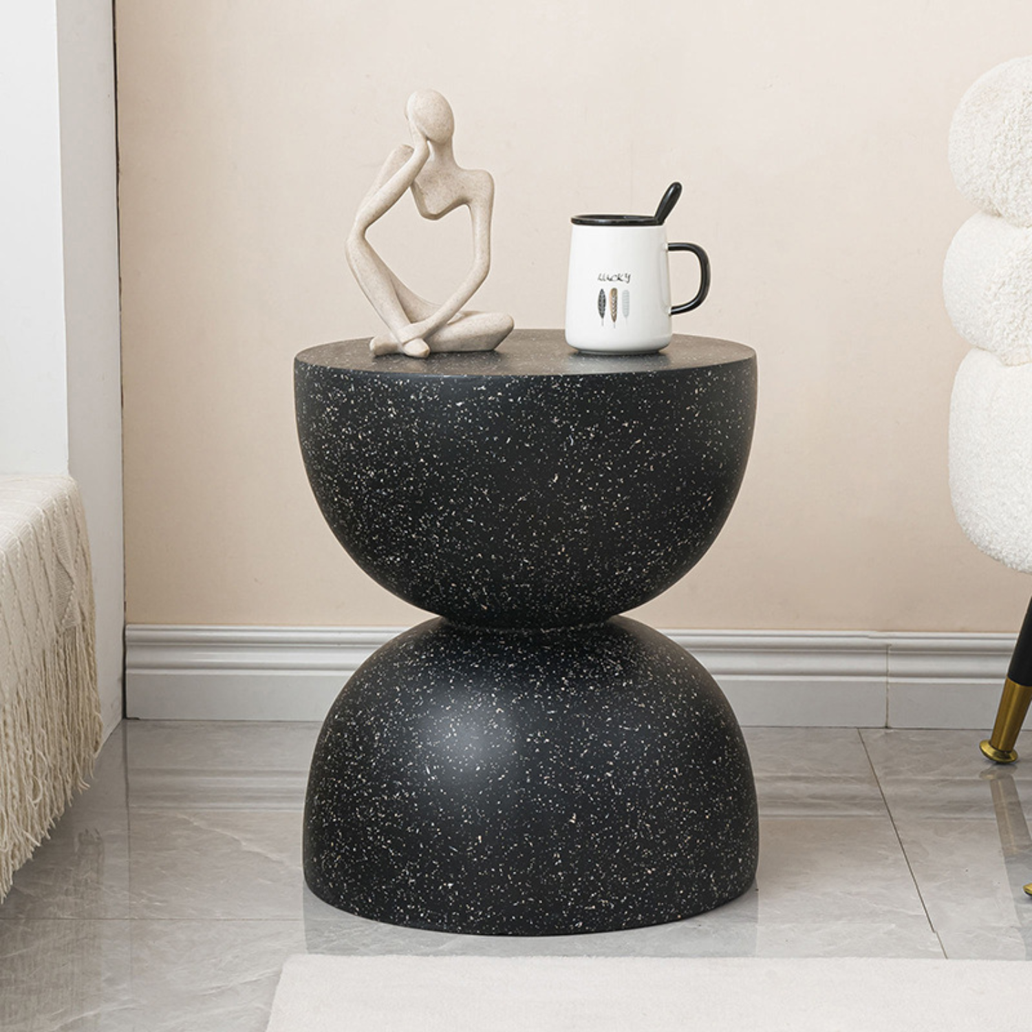 Mesa Lateral Piedra Luna Tempus Negro-7