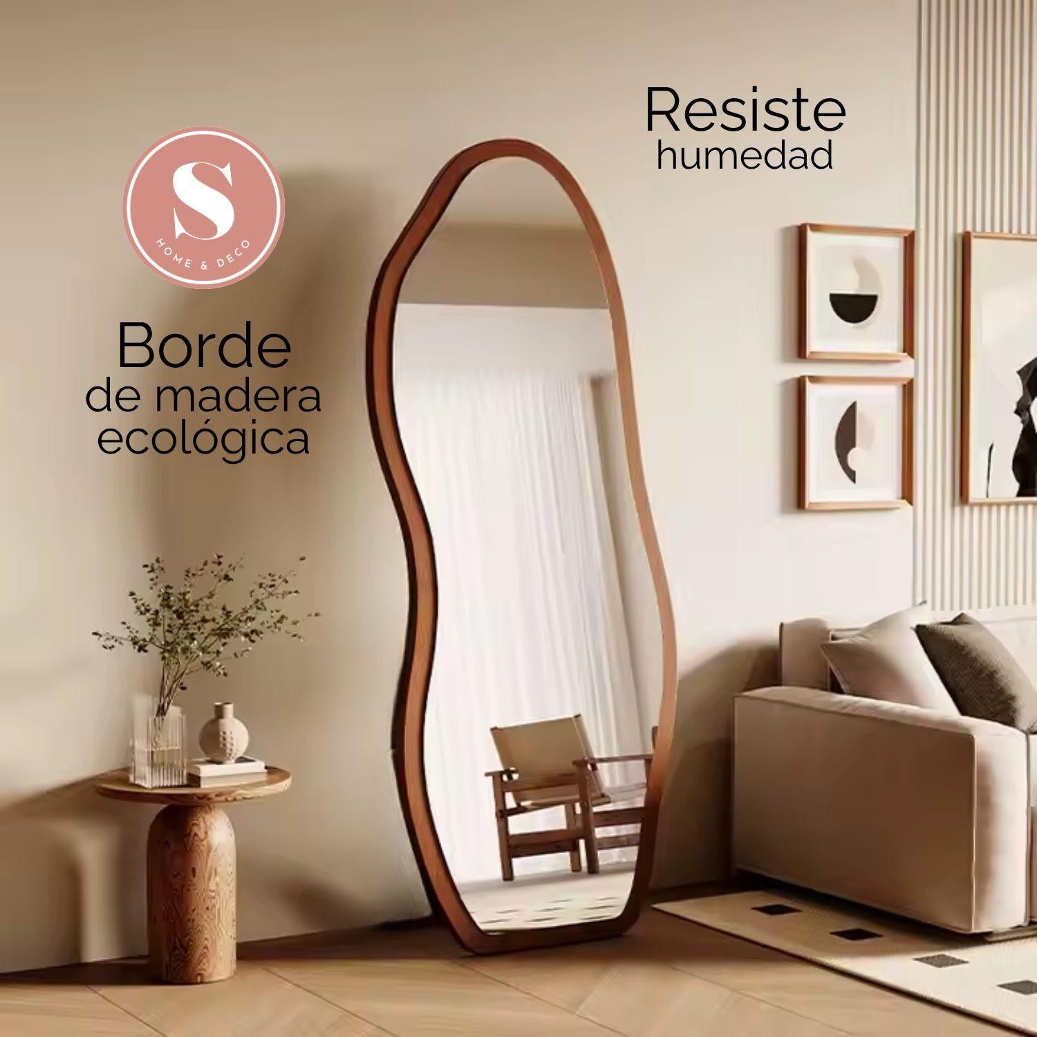 Irregular Cuerpo Entero Color Nogal 170x70cm-4