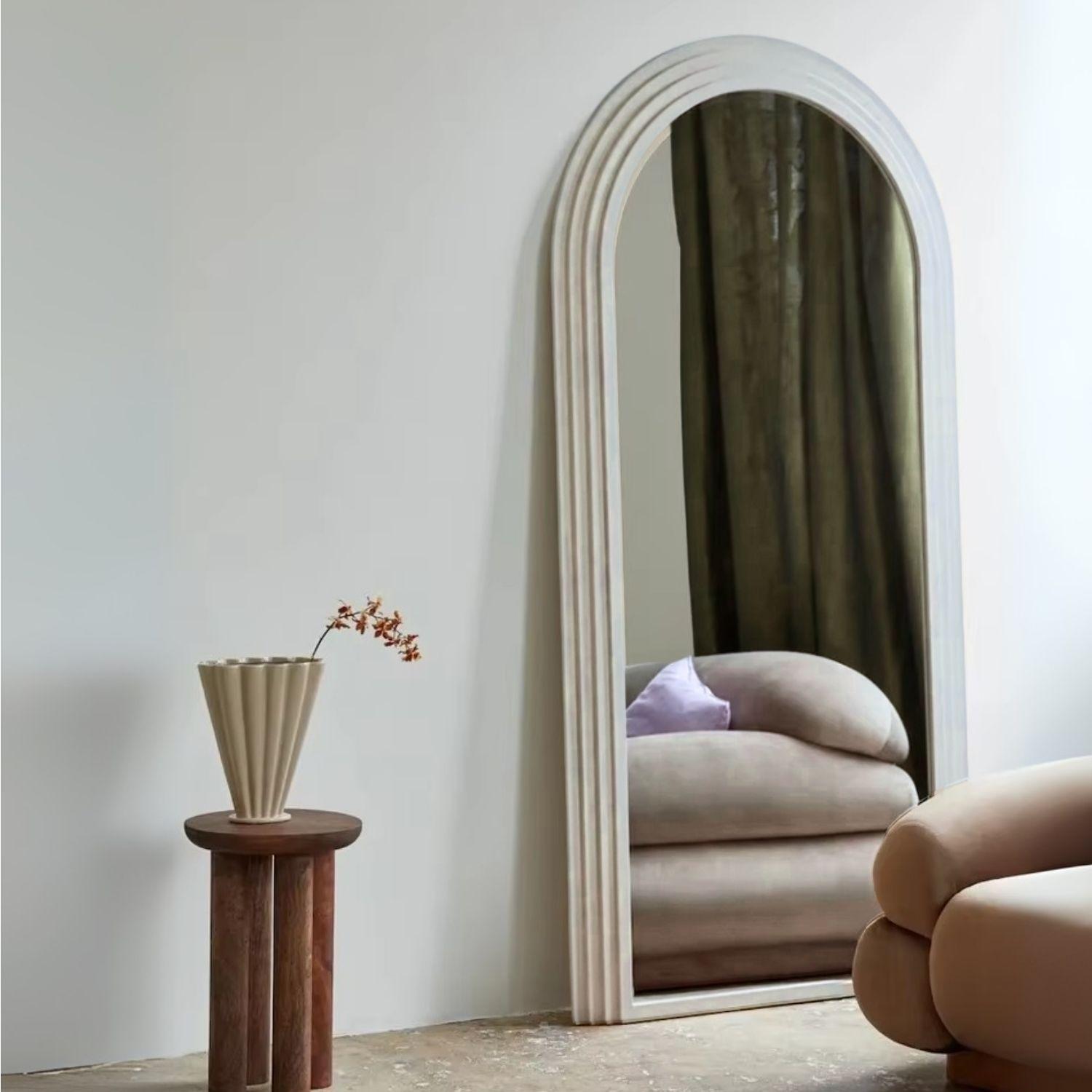 Espejo Arco Escalonado Beige Cuerpo Entero 200x100cm-2