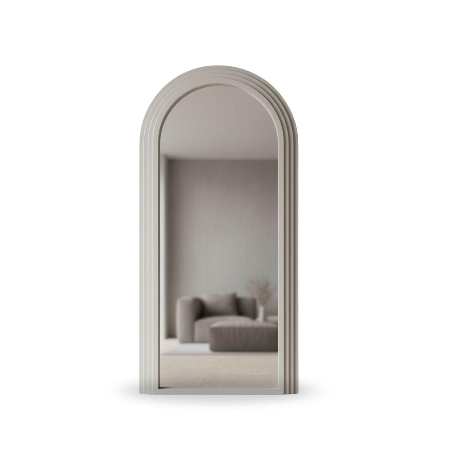 Espejo Arco Escalonado Beige Cuerpo Entero 200x100cm-8