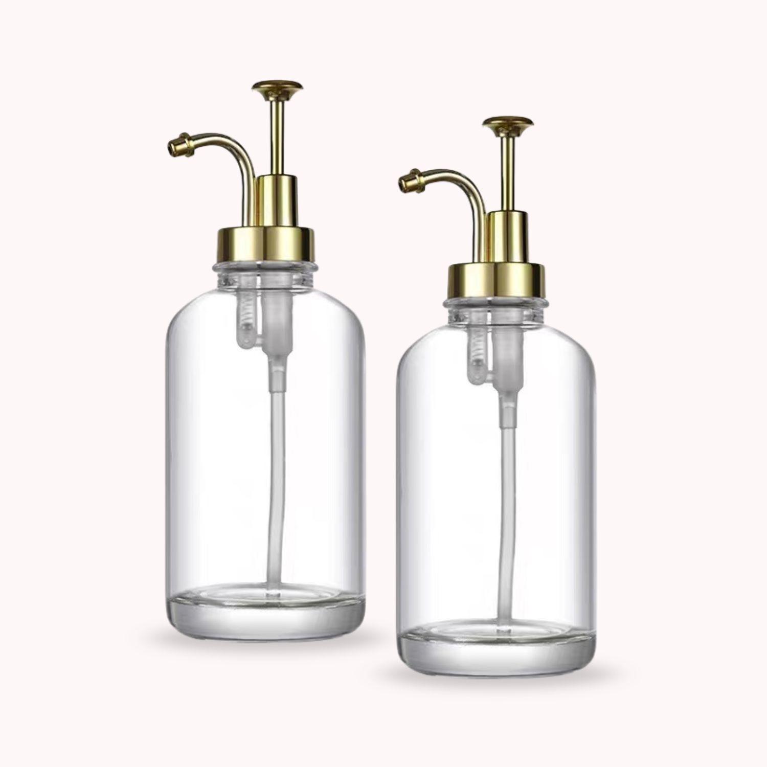 Dispensadores de Vidrio 500ml Botella Luxe Set 2-3