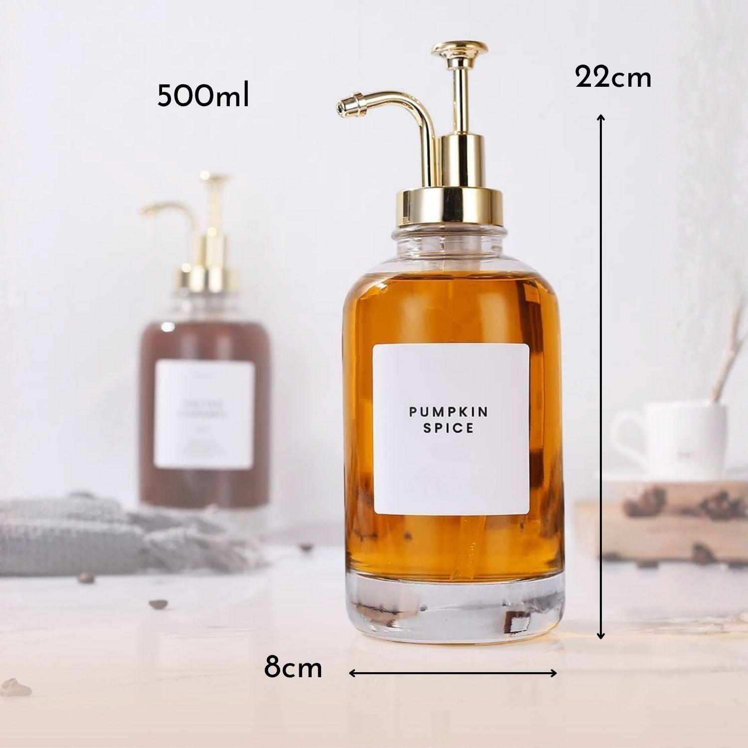 Dispensadores de Vidrio 500ml Botella Luxe Set 2-5