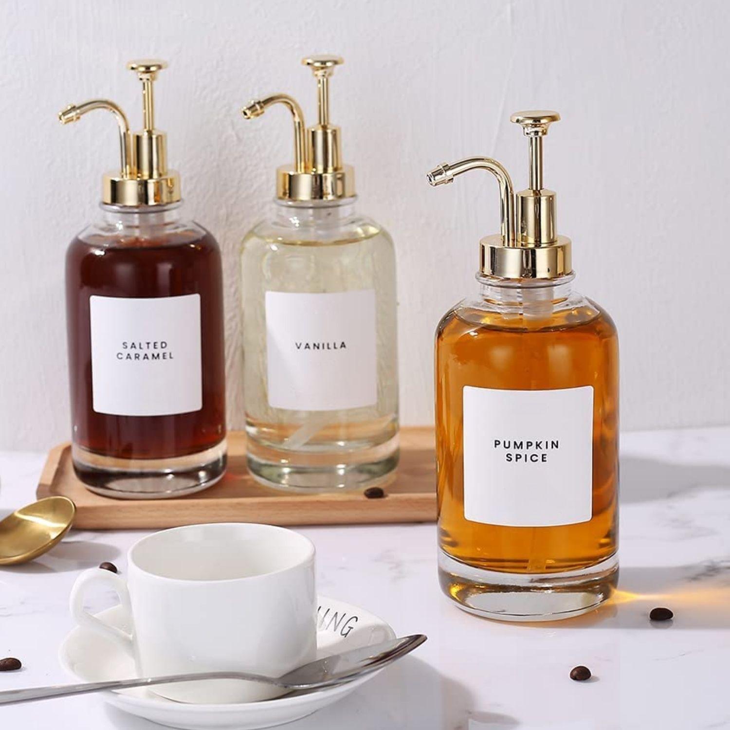 Dispensadores de Vidrio 500ml Botella Luxe Set 2-6