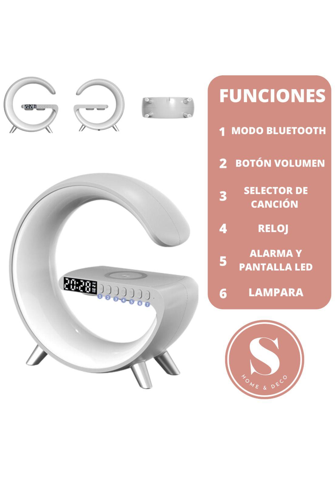 Lámparas Mesa Escritorio Inteligente Cargador Inalámbrico Negro-3