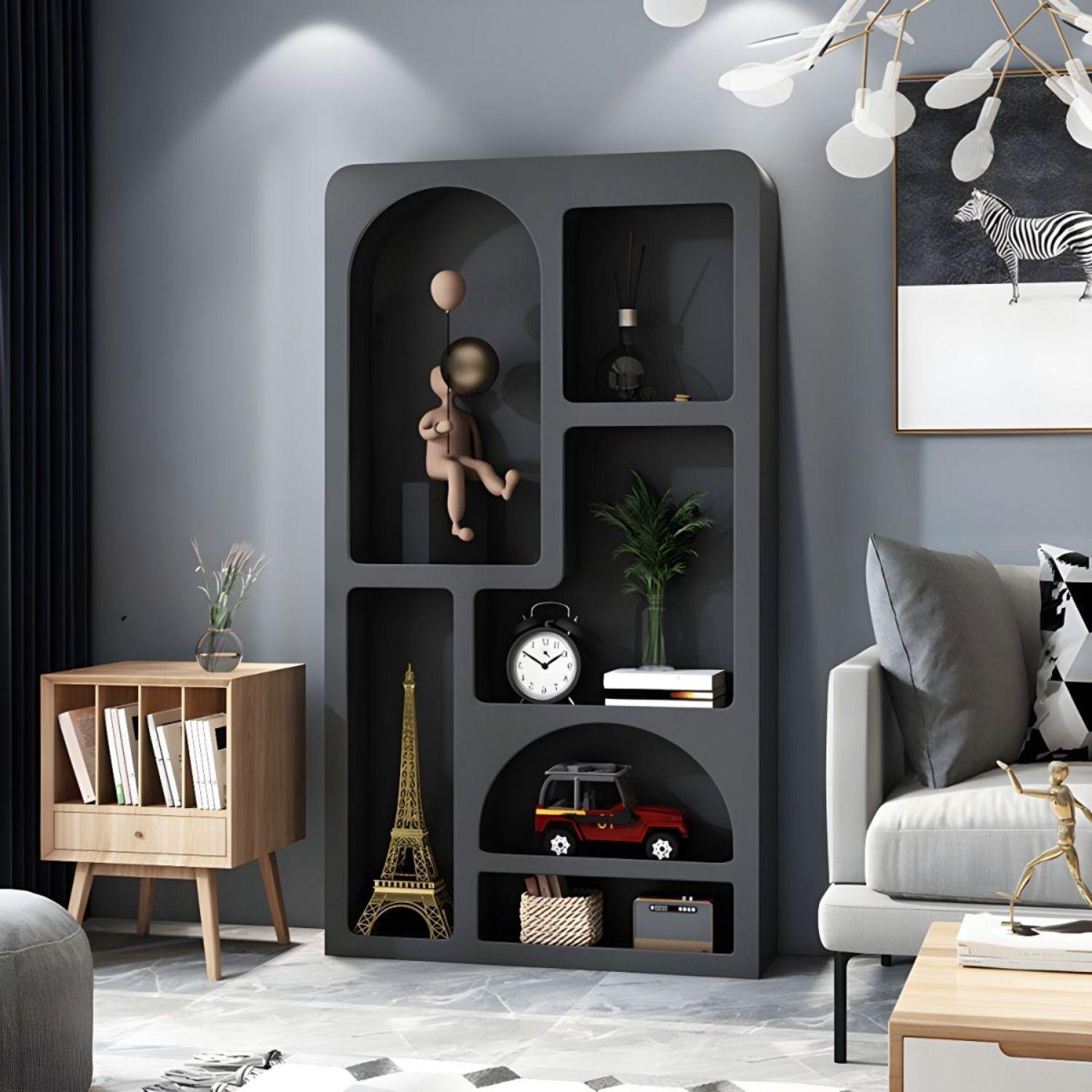 Estante Organizador Geométrico Bogen Negro Grande-5