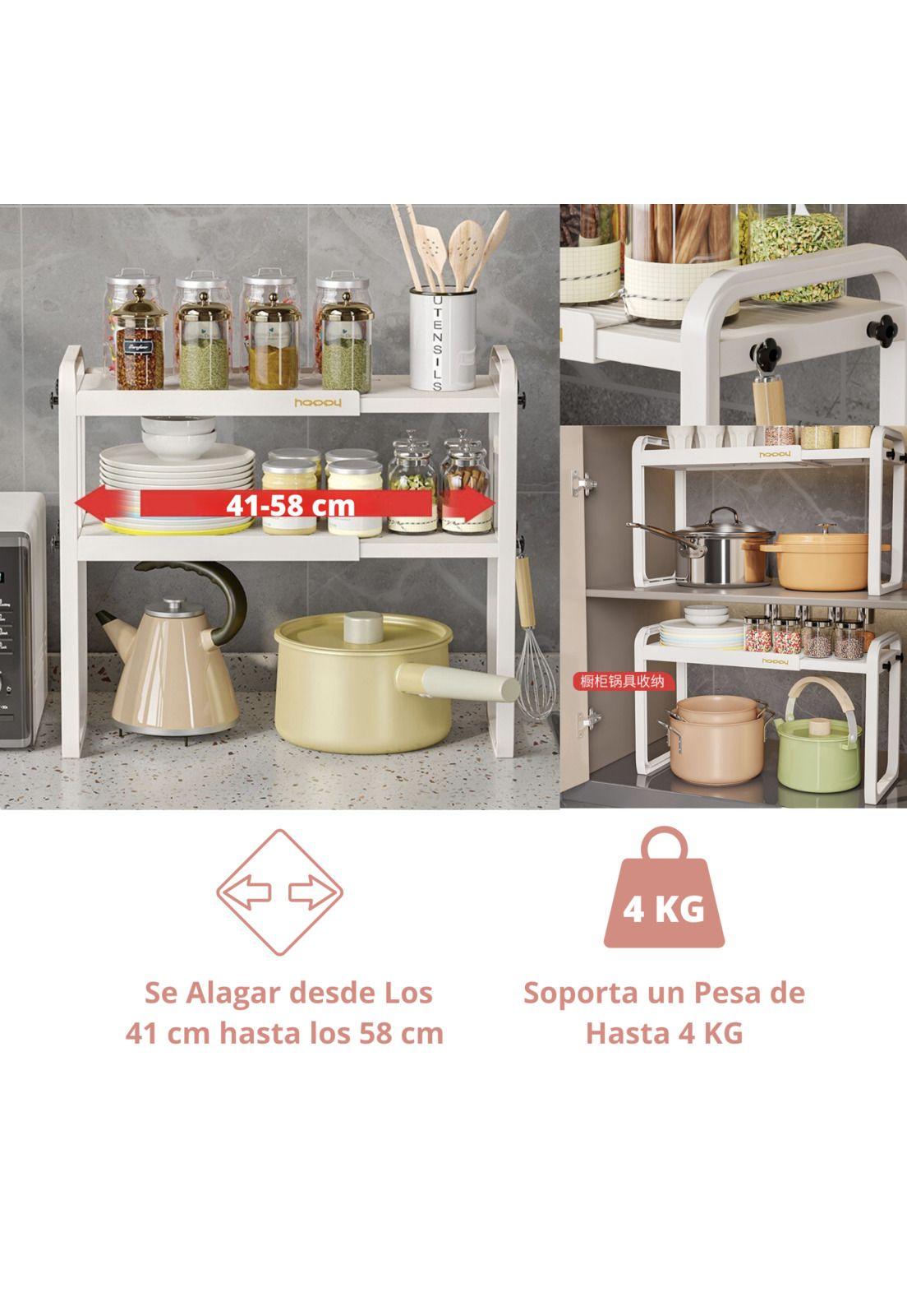 Estante Organizador Extensible Para Cocina 2 Niveles -2