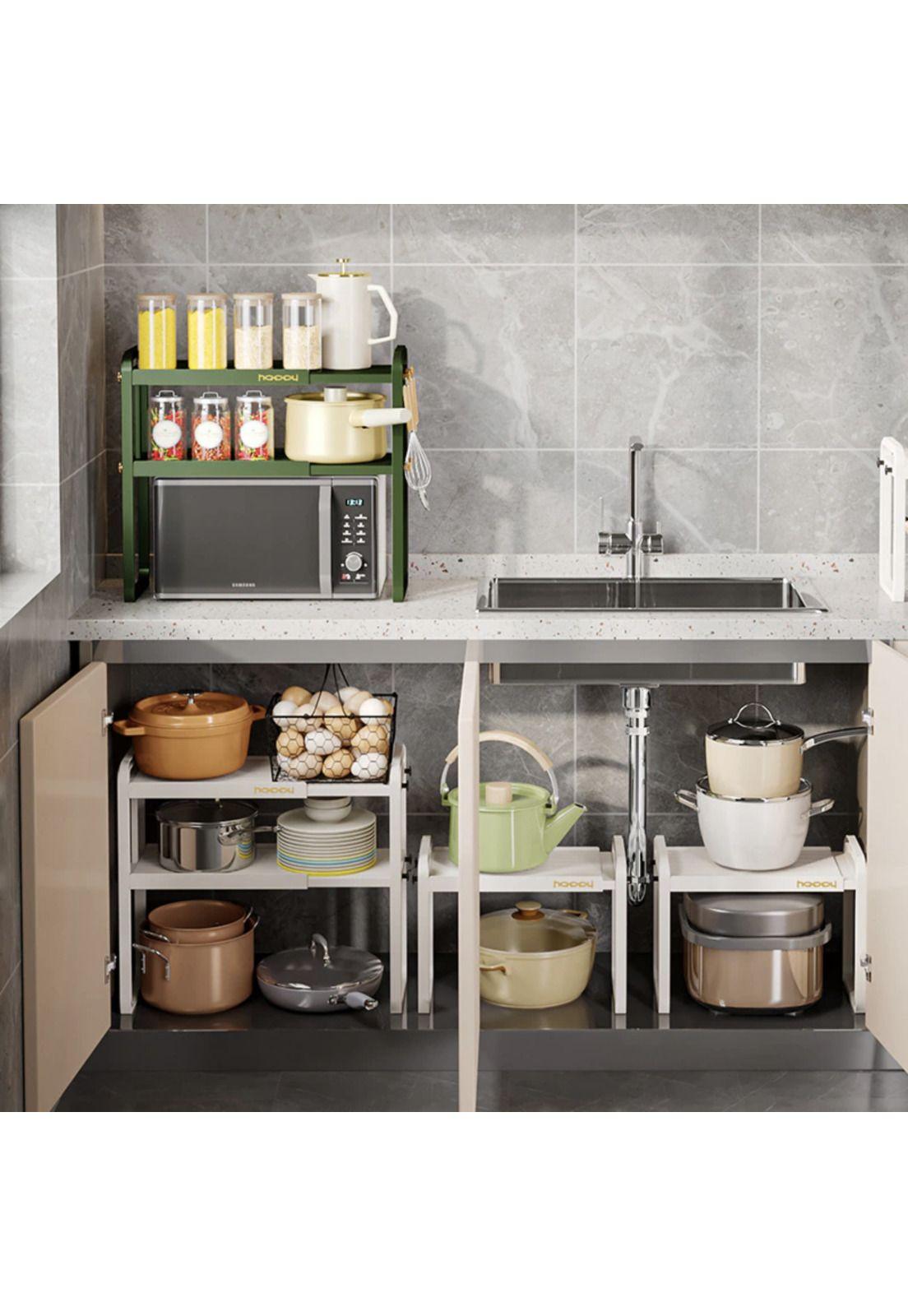 Estante Organizador Extensible Para Cocina 2 Niveles -4