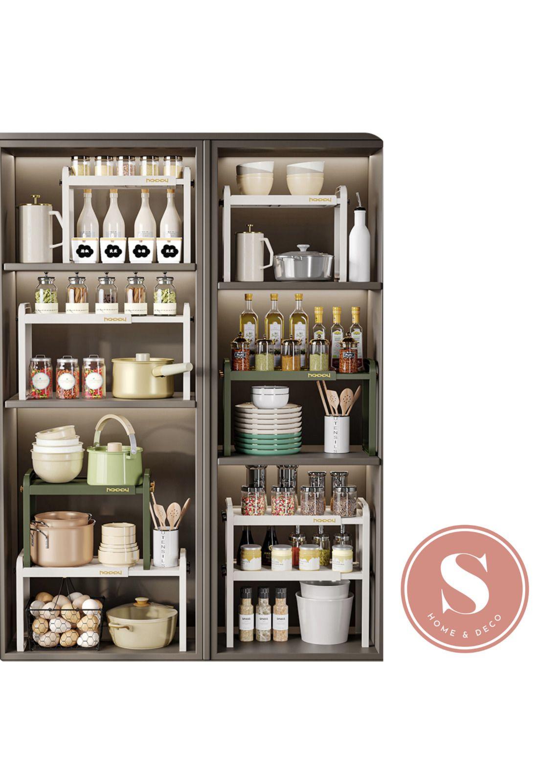 Estante Organizador Extensible Para Cocina 2 Niveles -6