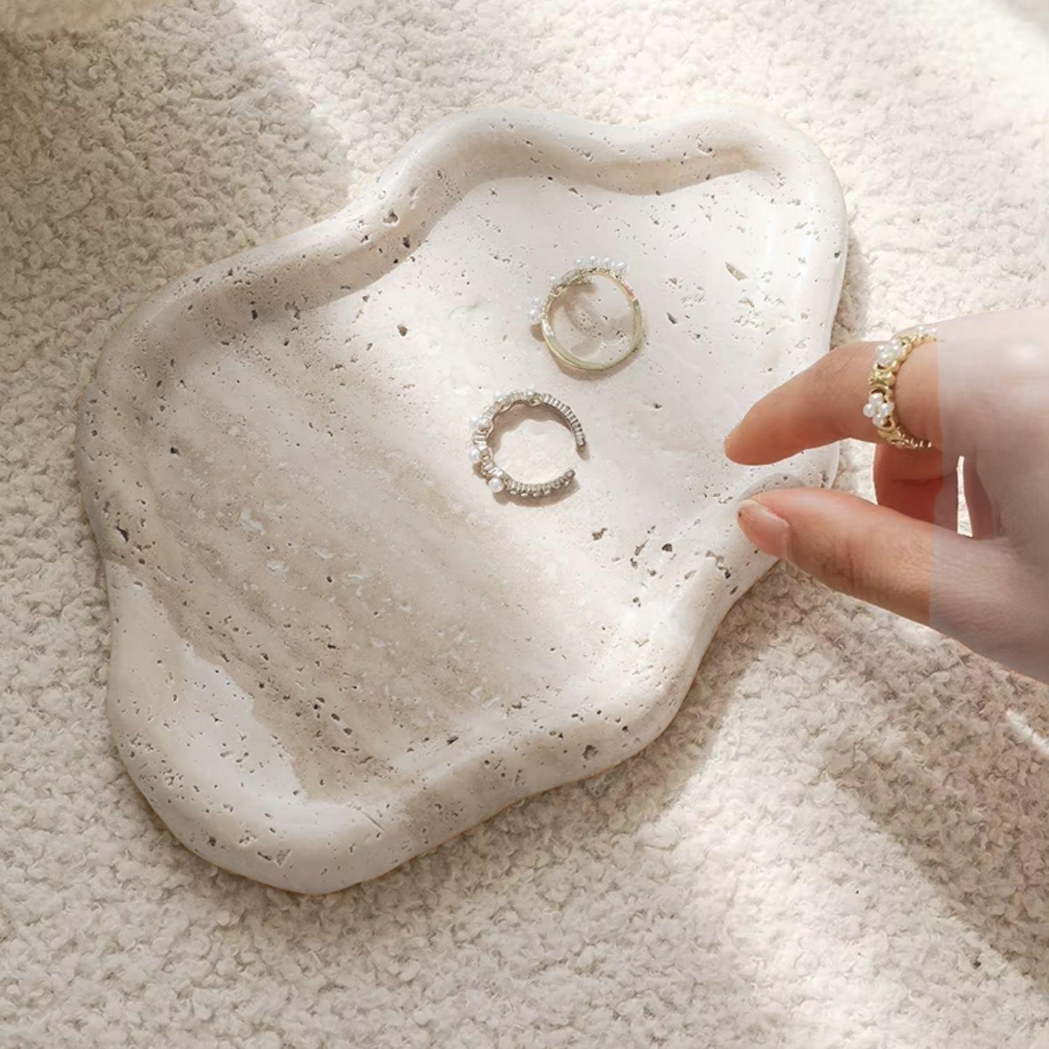 Bandeja de Piedra Irregular Cloud Travertino-3