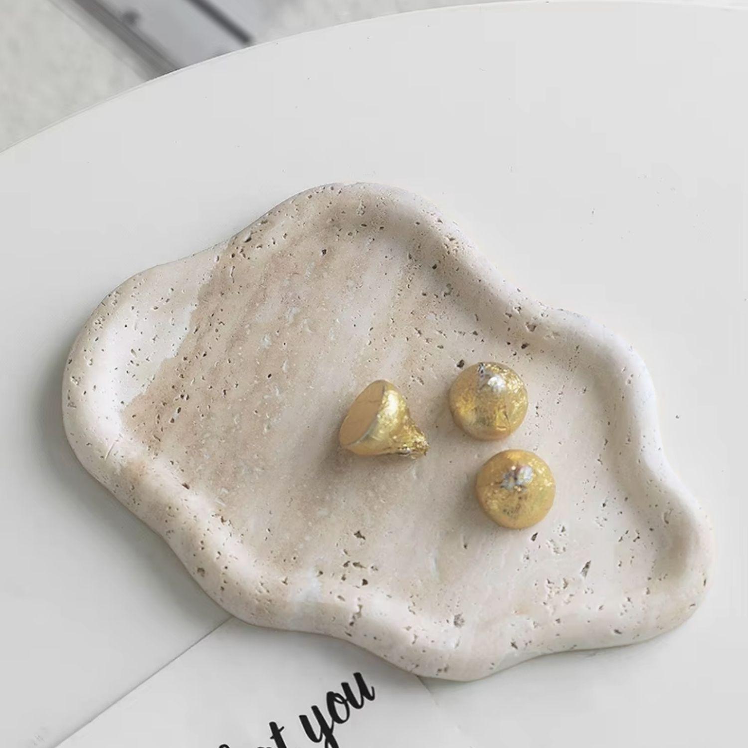 Bandeja de Piedra Irregular Cloud Travertino-5