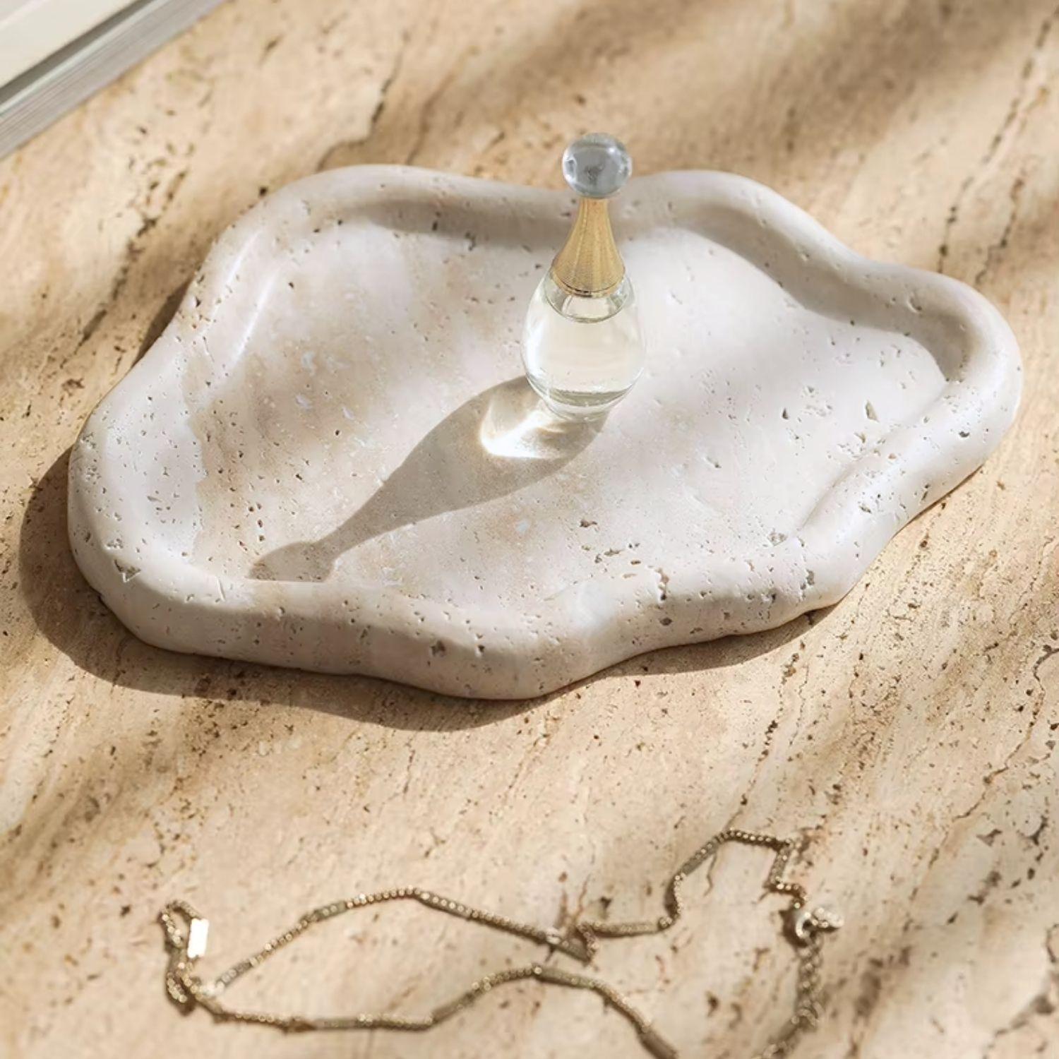 Bandeja de Piedra Irregular Cloud Travertino-9