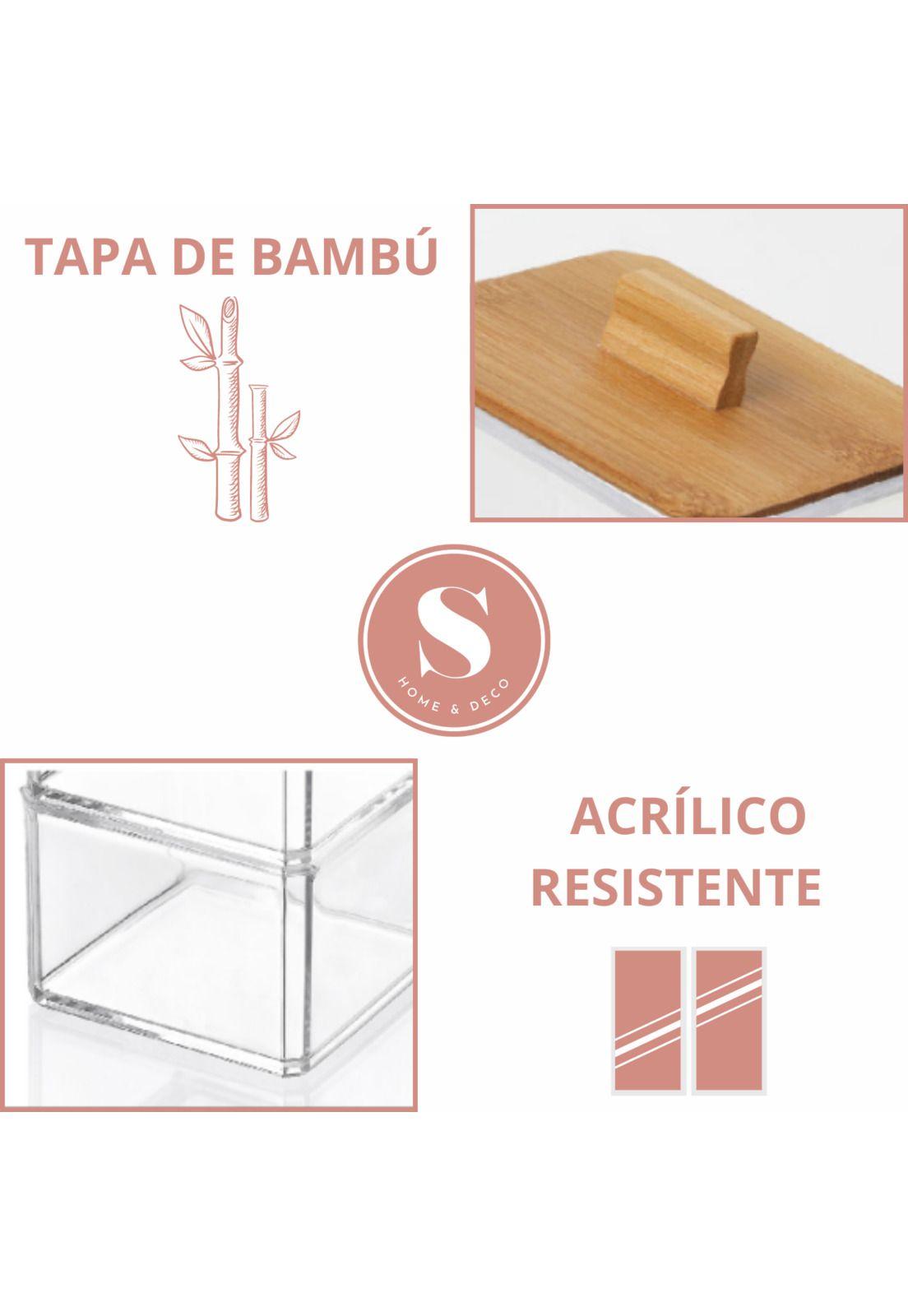 Organizador Cosmetiquero Caja Maquillaje Cosméticos Baño 3 Divisiones  -7