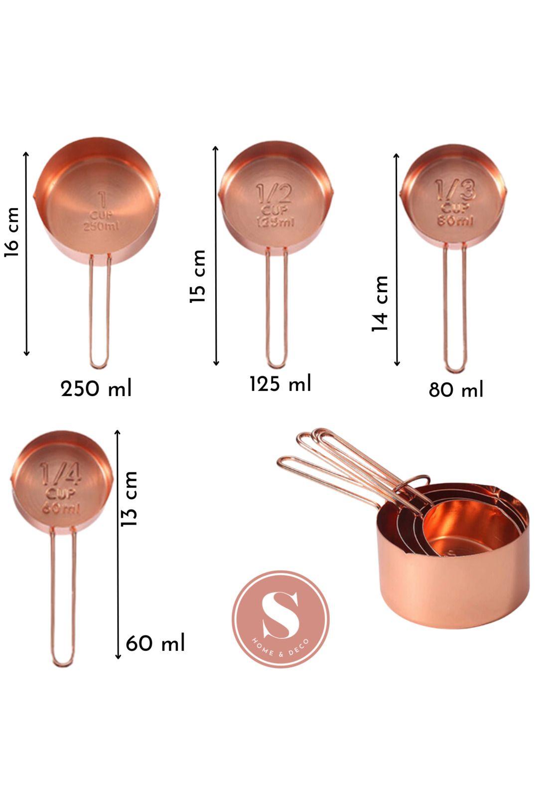 Set Cucharas Medidoras Reposteria Cocina Poruña 8 Unidades-2
