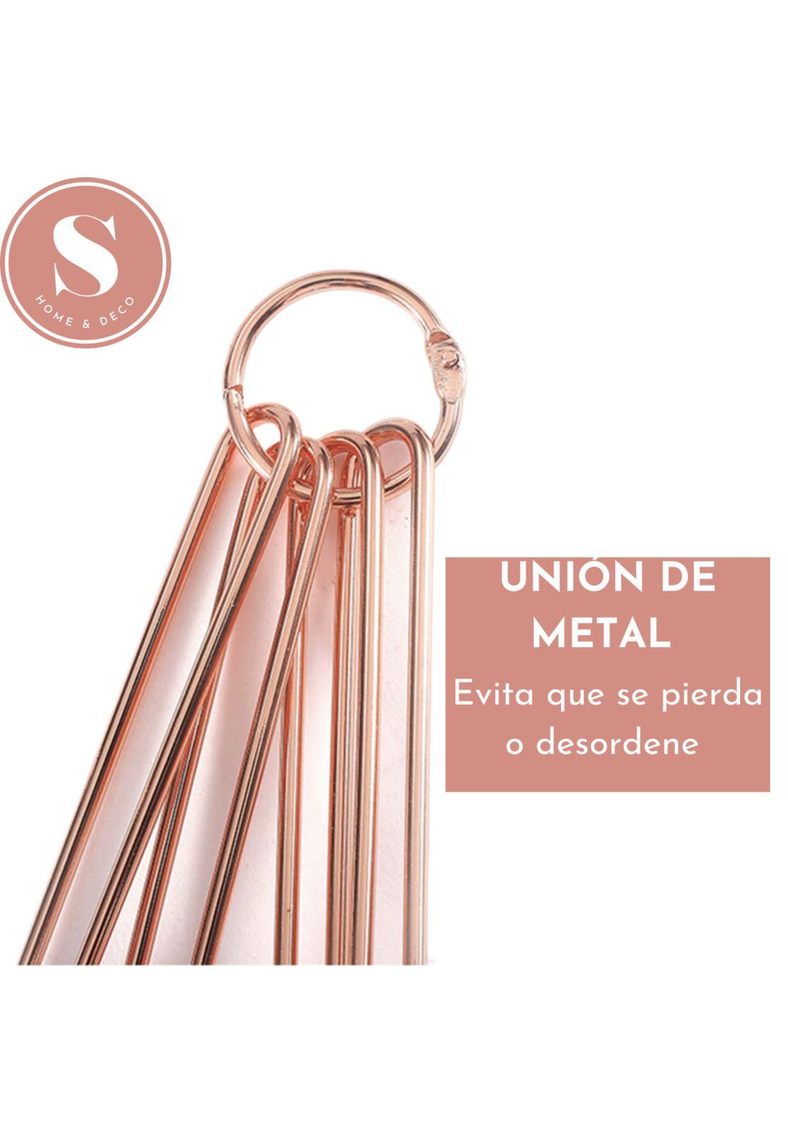 Set Cucharas Medidoras Reposteria Cocina Poruña 8 Unidades-3