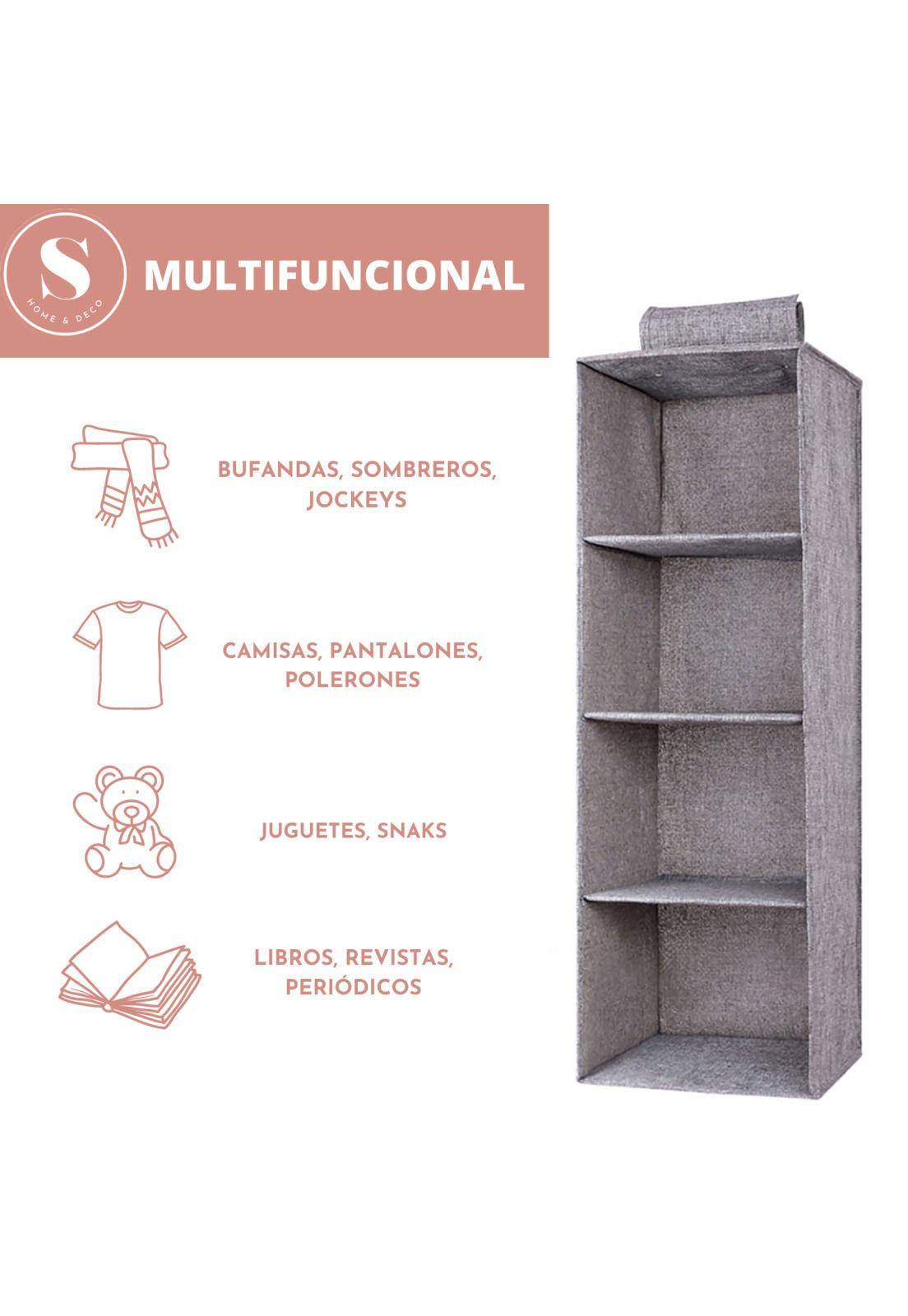 Organizador de Ropa Closet Colgante 3 Divisiones-4