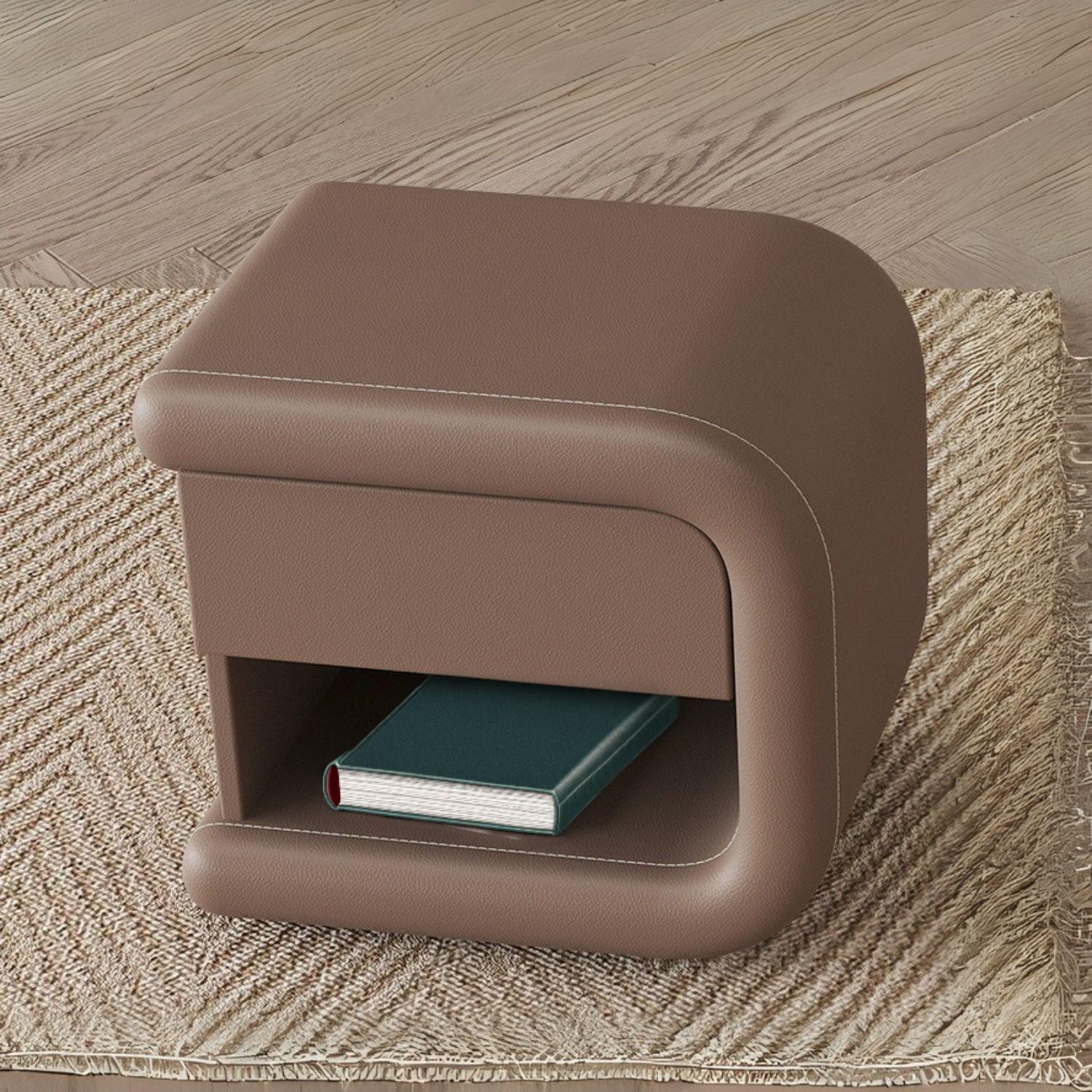 Velador Mocha Mousse Derecho Ecocuero-7