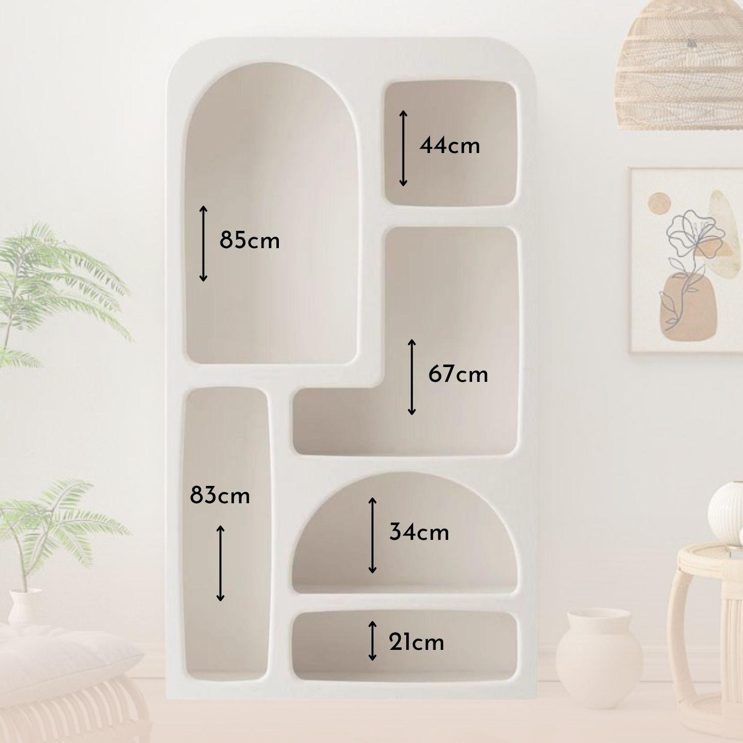 Estante Organizador Geométrico Bogen Marfil Grande-8