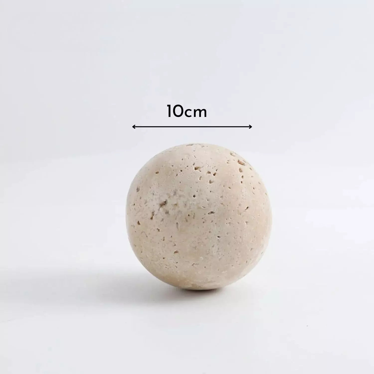 Esfera Orbis Piedra Travertino Figura Decorativa-3