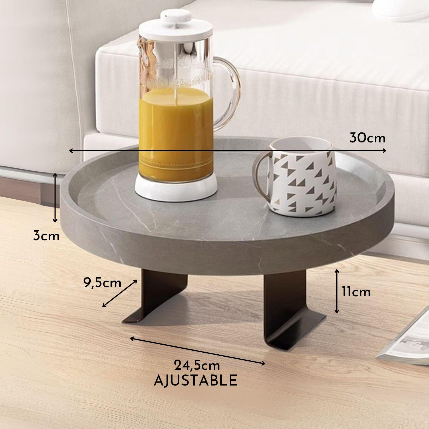 Mesa Bandeja Para Brazo Sofá Gris-4
