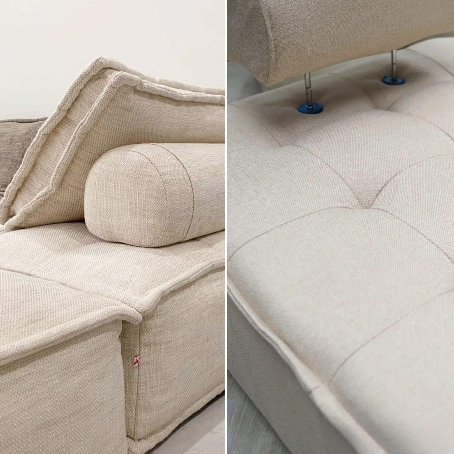 Puff Lounge Otomana Rectangular de Tela Santú Home & Deco | Paris.cl