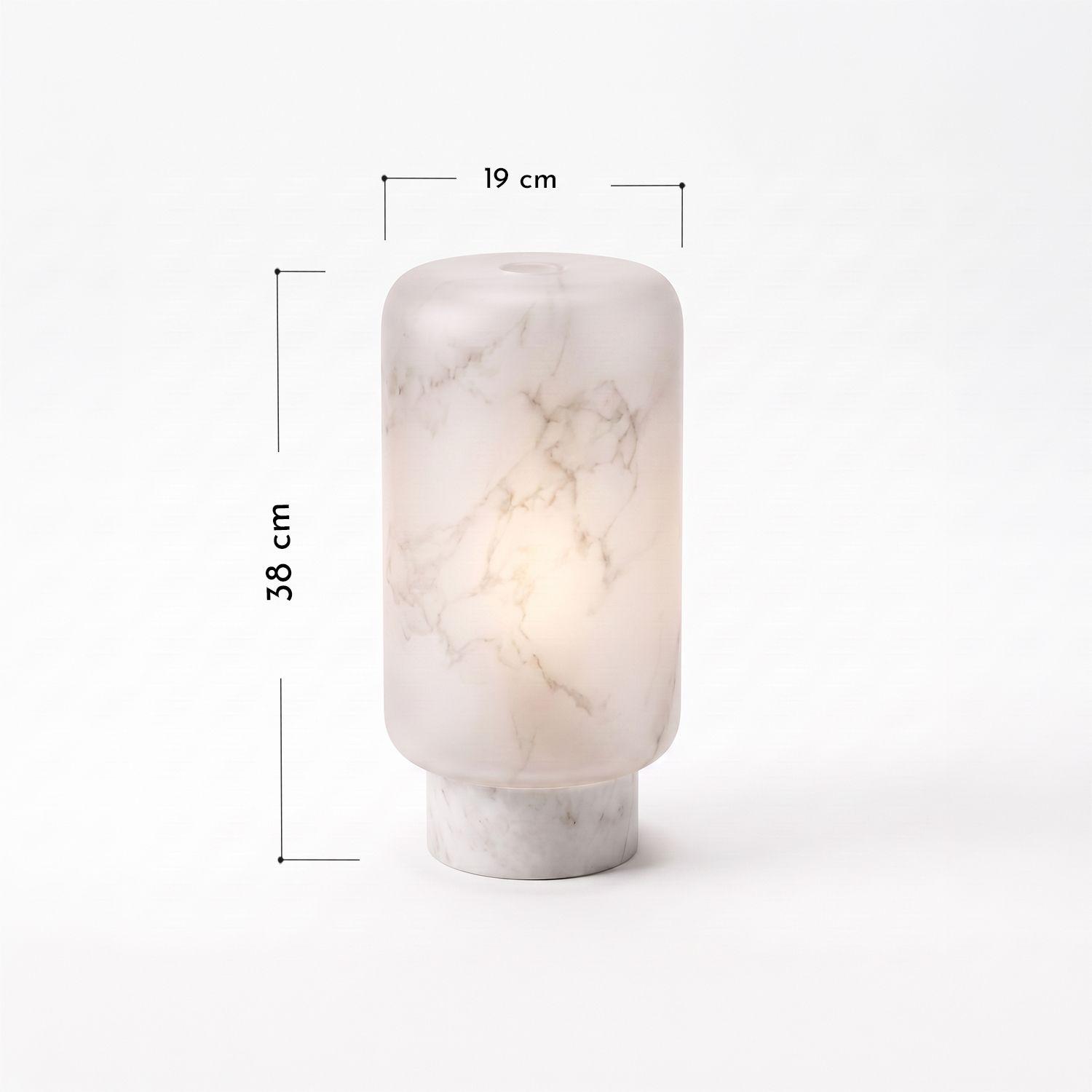 Lámpara de Pie Alba Mármol Onix Natural Alta-2