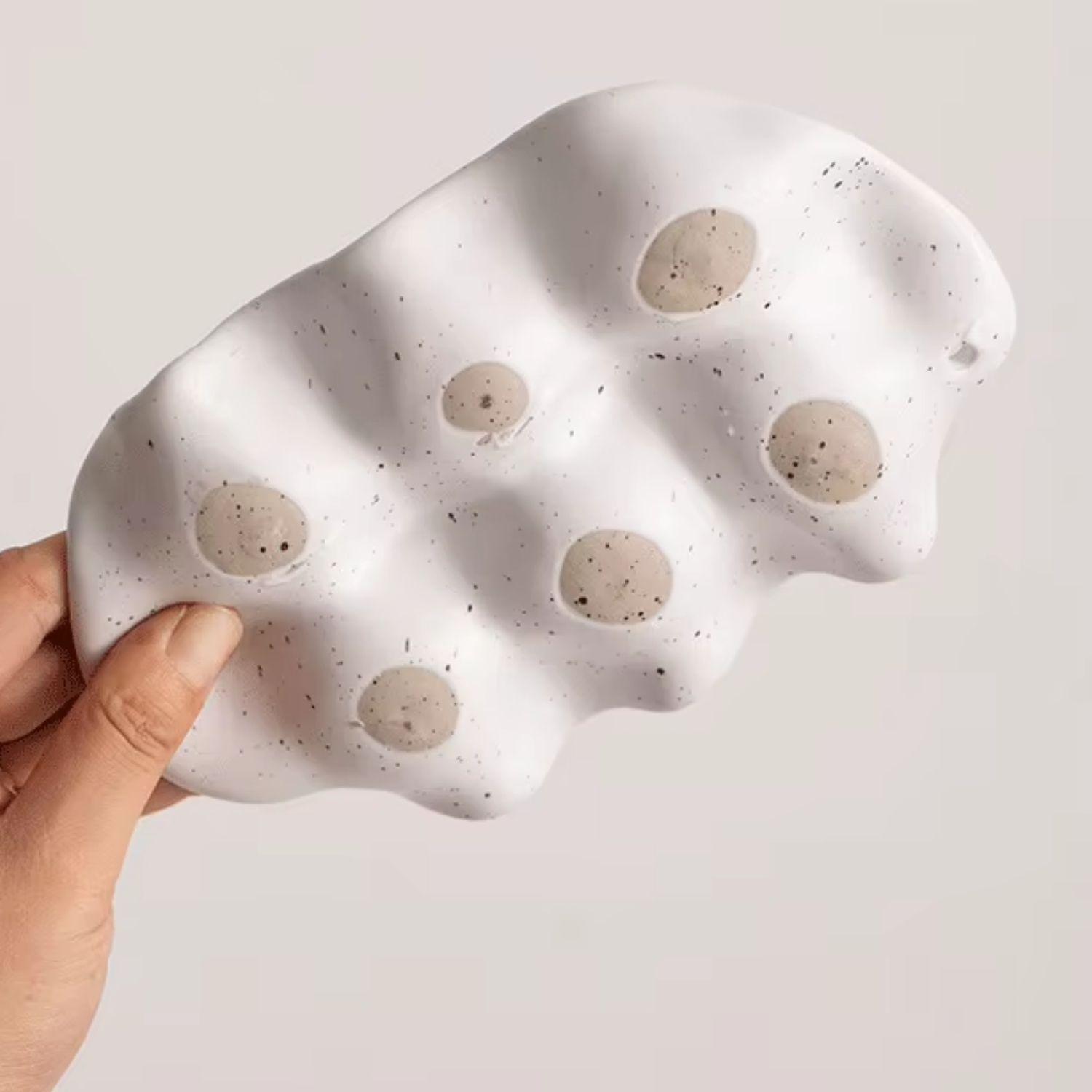 Huevera de Cerámica Minimalista 6 unidades-4