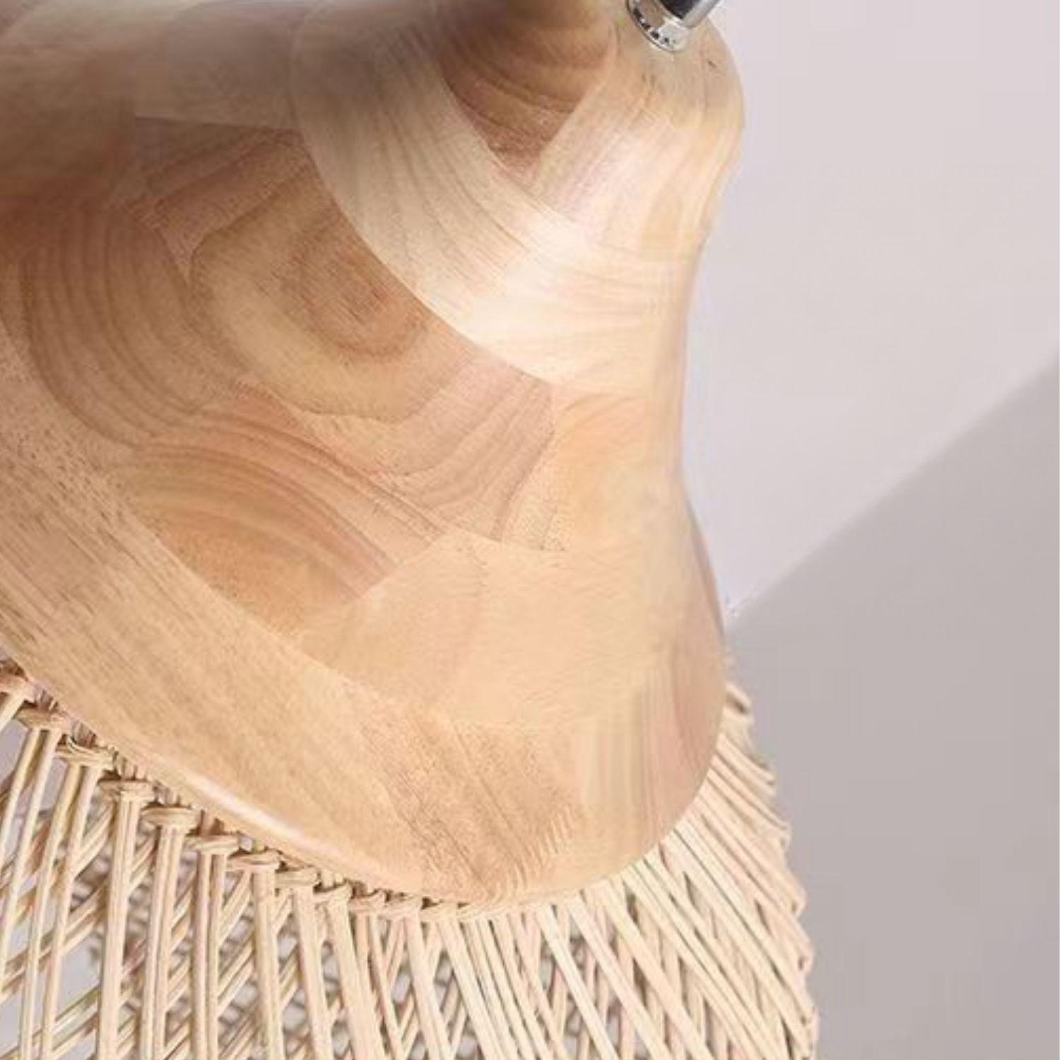 Lampara Colgante Rattan Claro Duna 50cm-8