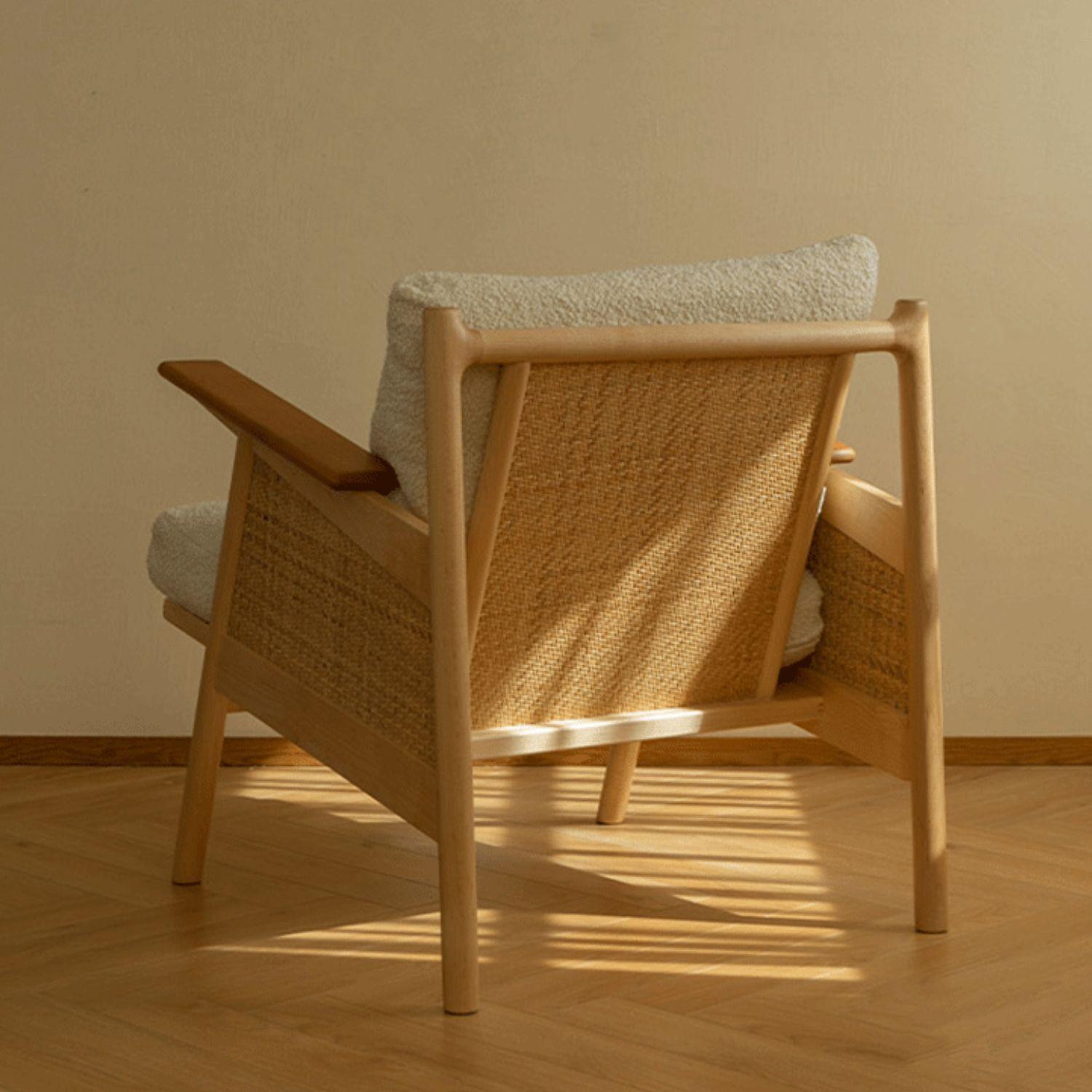 Sitial Madera Rattan Blanco Nórdico-4