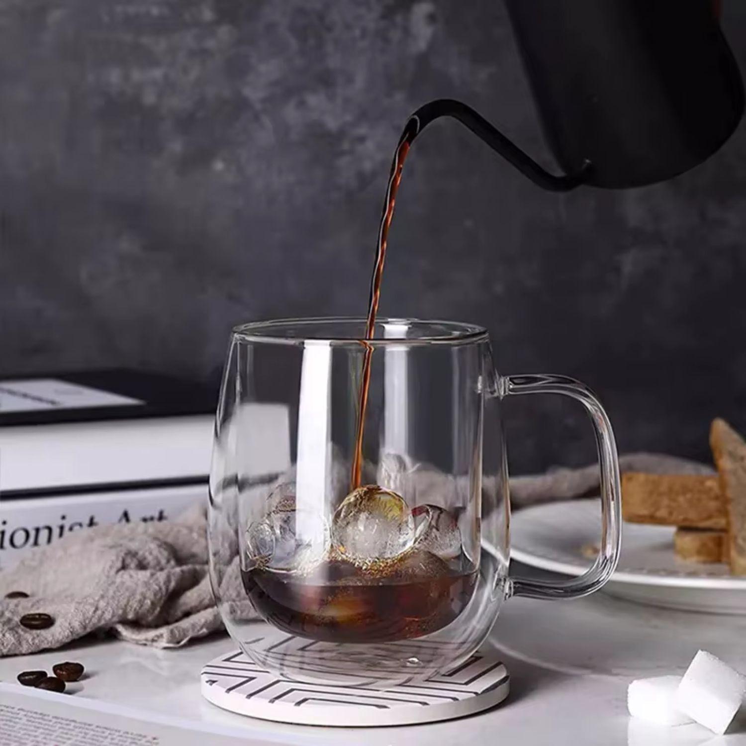 Set 2 Tazas Doble Pared Vidrio 350 ml-2