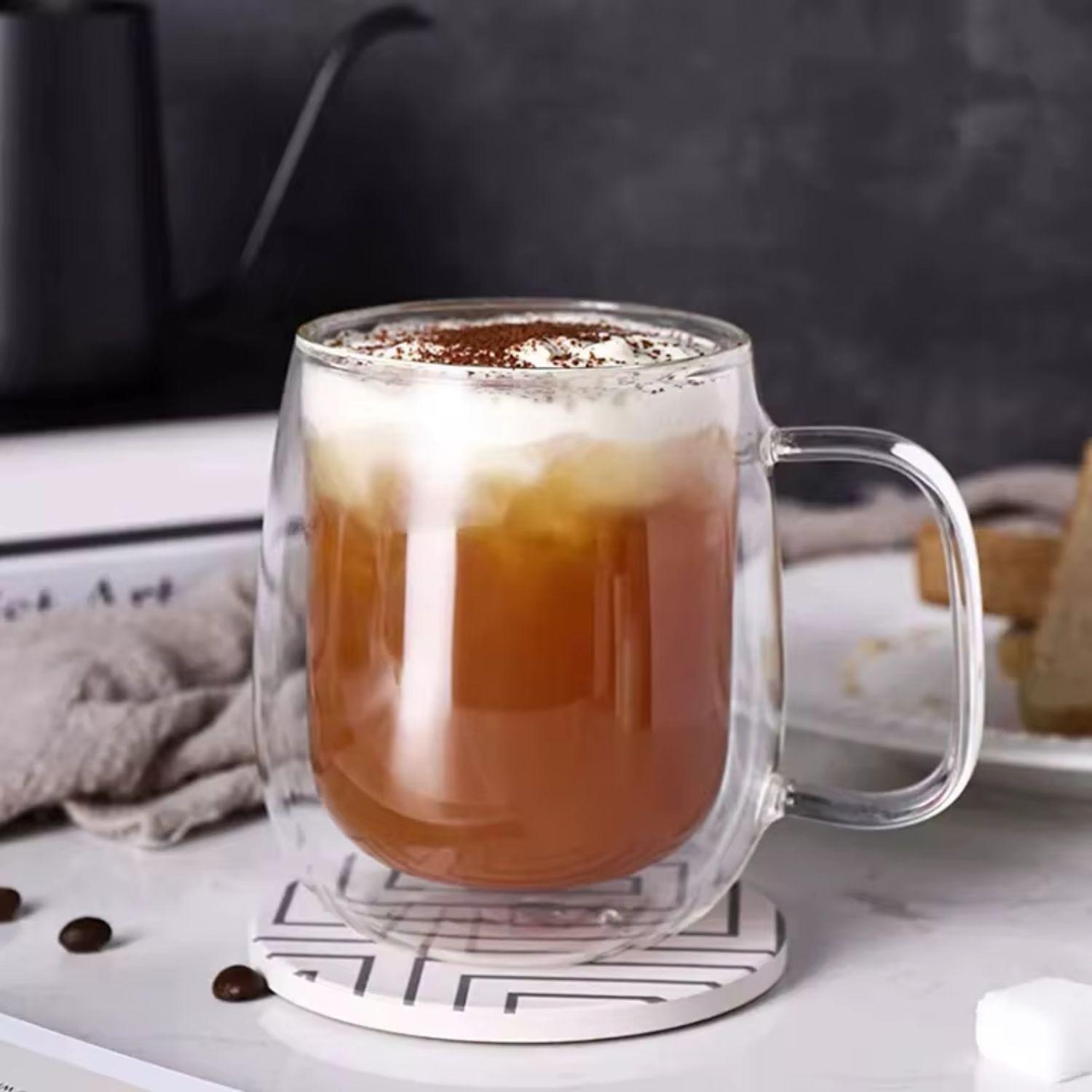 Set 2 Tazas Doble Pared Vidrio 350 ml-5