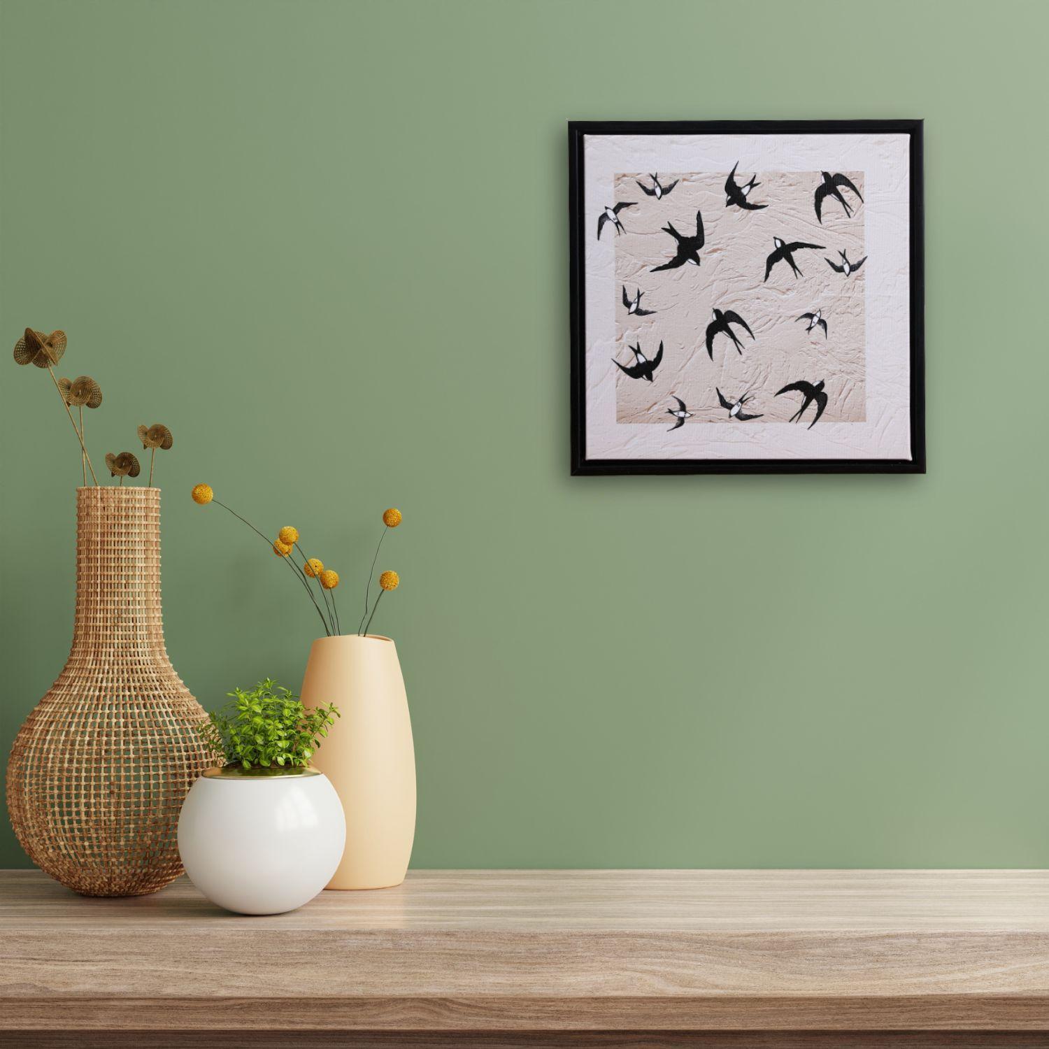 Cuadro Golondrinas al Vuelo-1