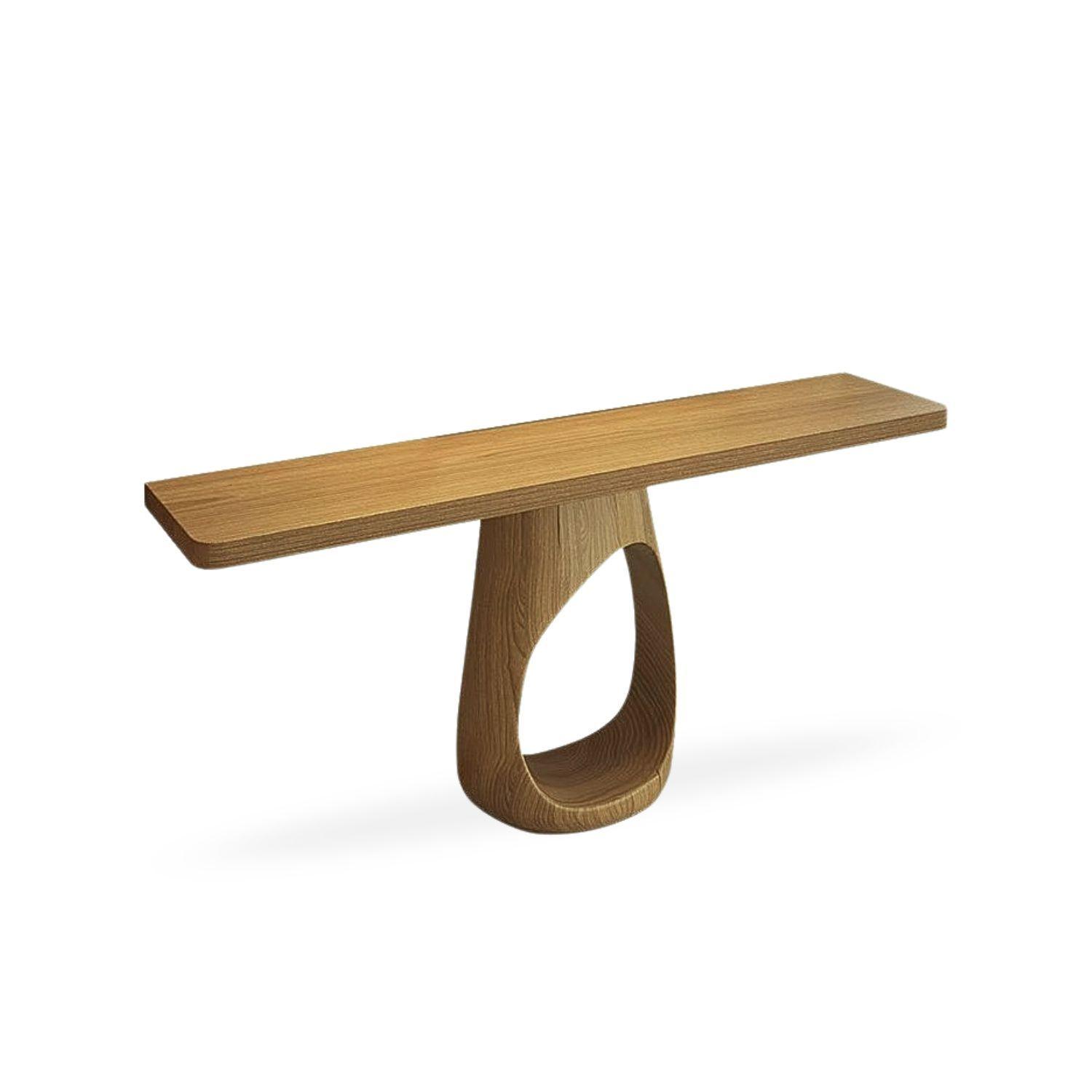 Mesa Arrimo Nido Madera Maciza Tonos Roble-5