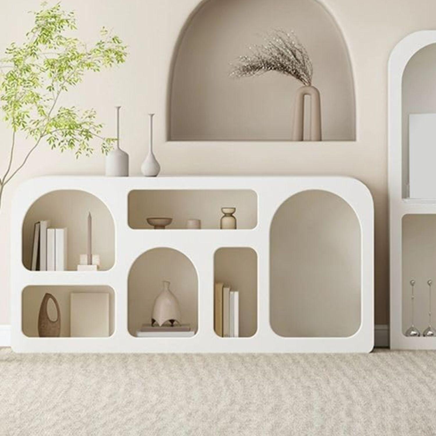 Aparador Organizador Geométrico Bogen Marfil Mediano-3