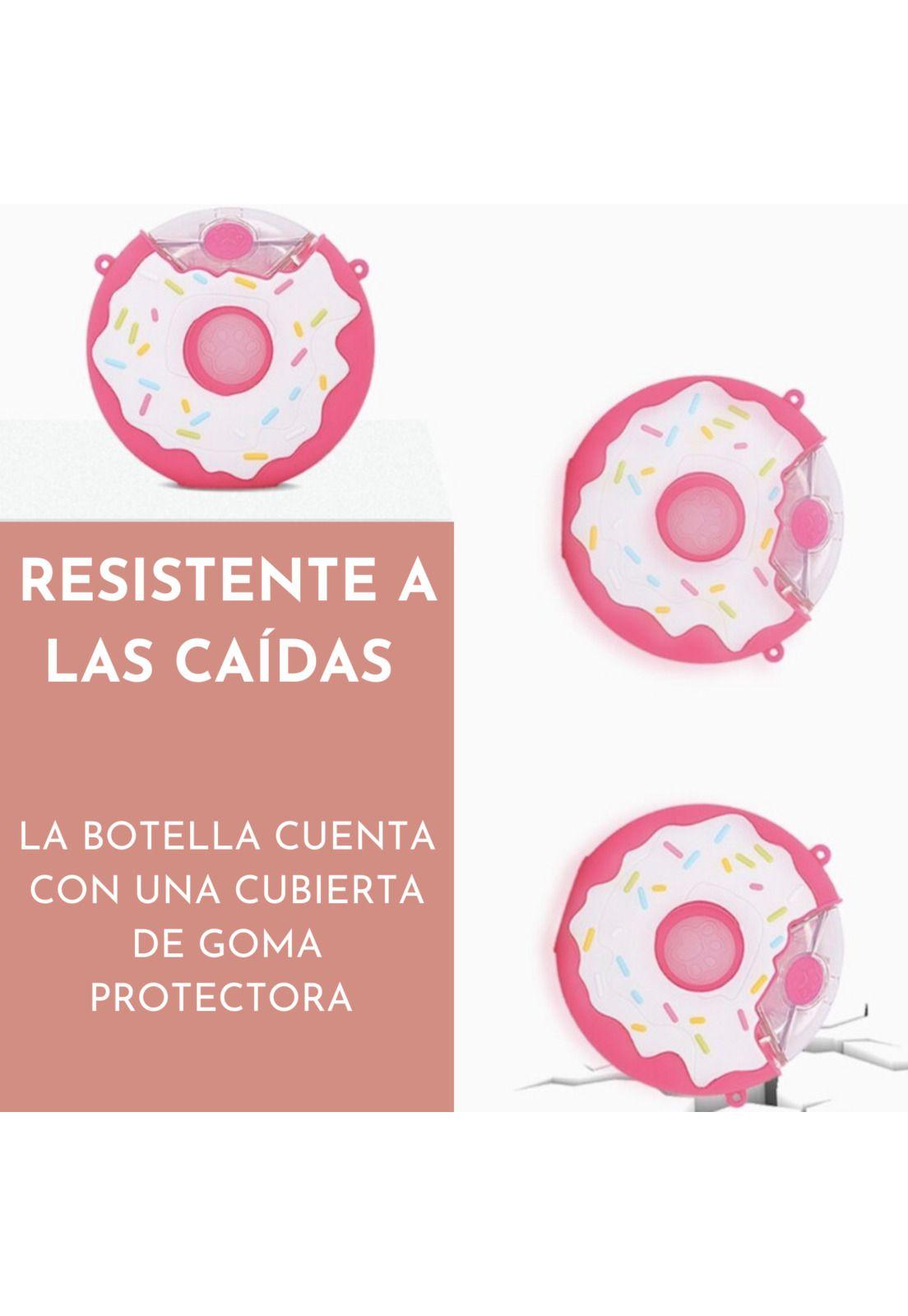 Botella Antiderrame Niño Infantil Donuts 380 ml Naranja-2
