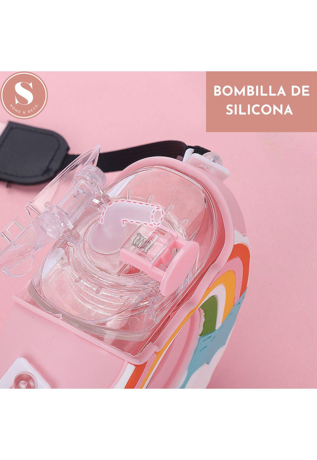 Botella Antiderrame Niño Infantil Donuts 380 ml Naranja-4