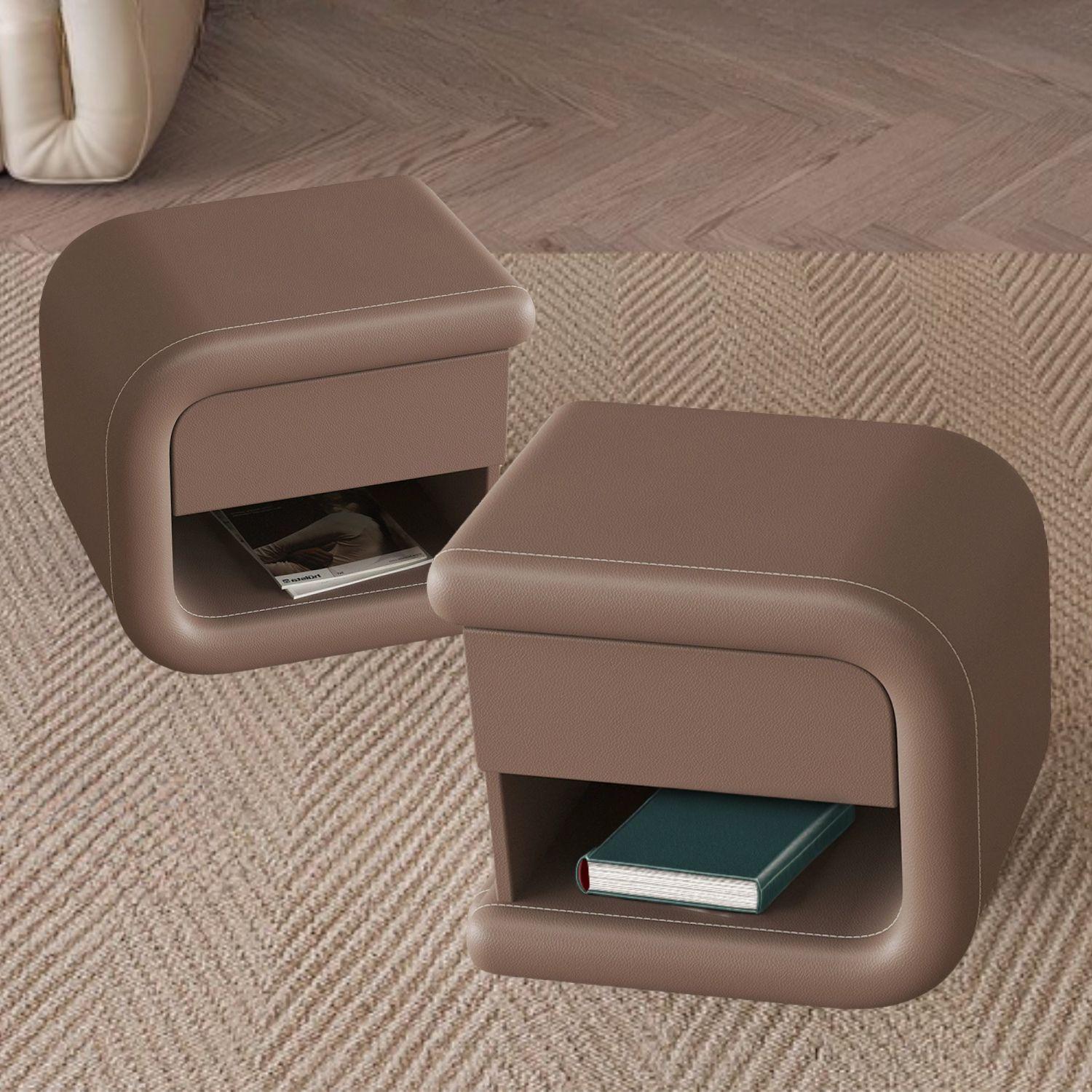 Velador Mocha Mousse Izquierdo Ecocuero-2