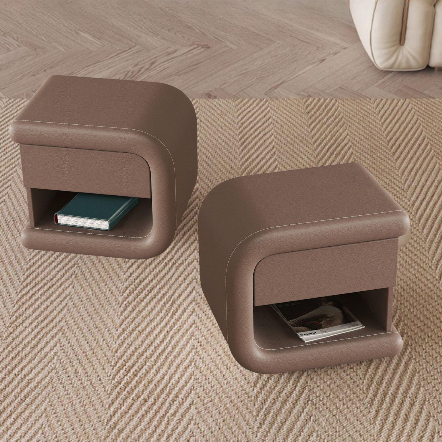 Velador Mocha Mousse Izquierdo Ecocuero-4