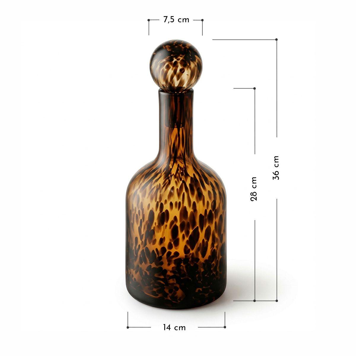 Botella Decantador Carey Animal Print de Vidrio 36 cm-2