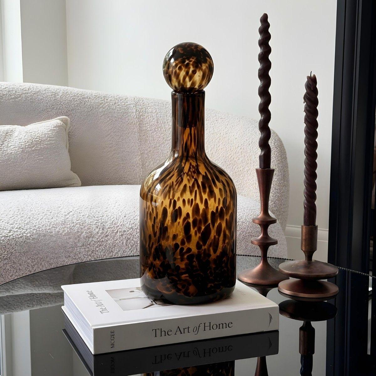 Botella Decantador Carey Animal Print de Vidrio 36 cm-6