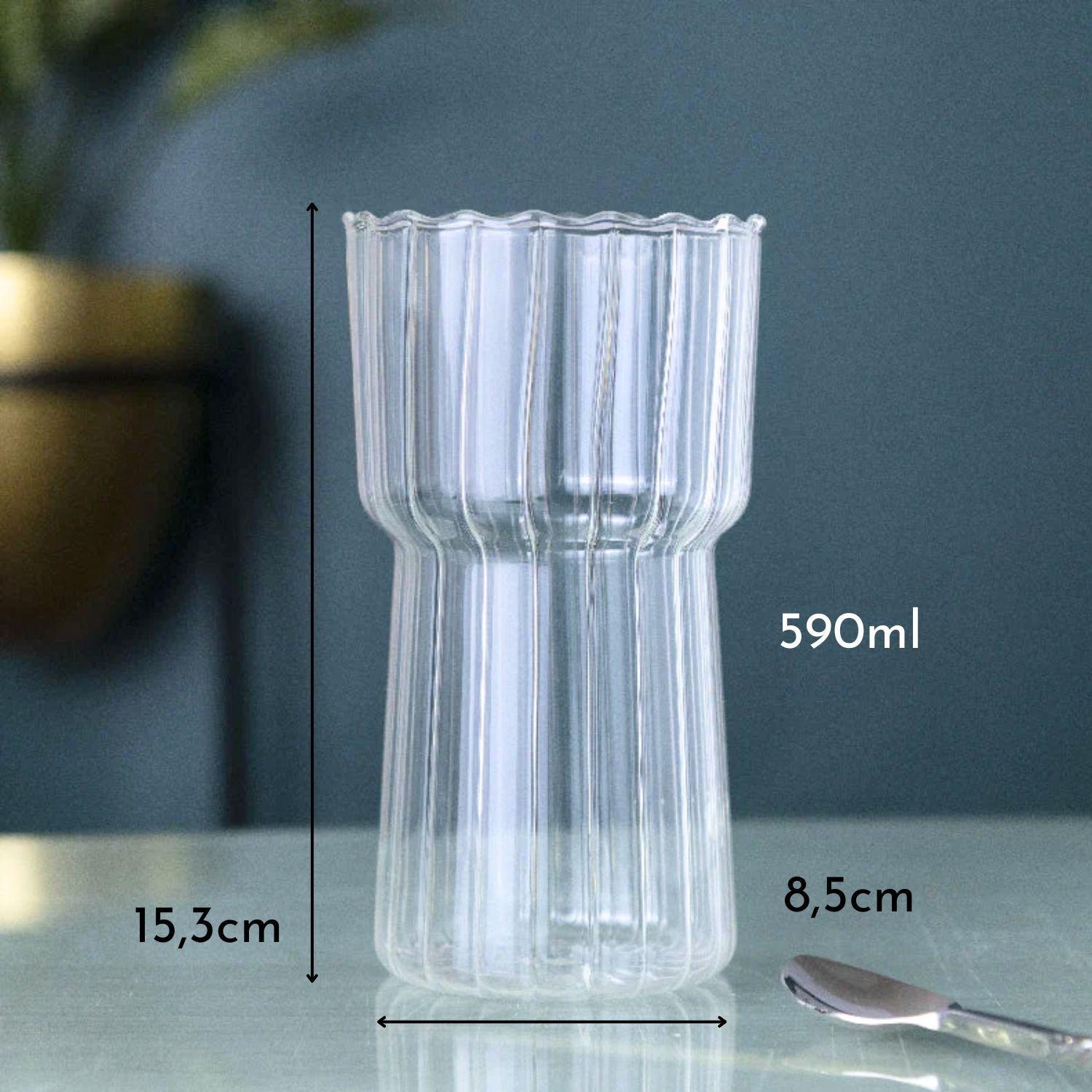 Set 4 Vasos Estriado Alto 590ml-6