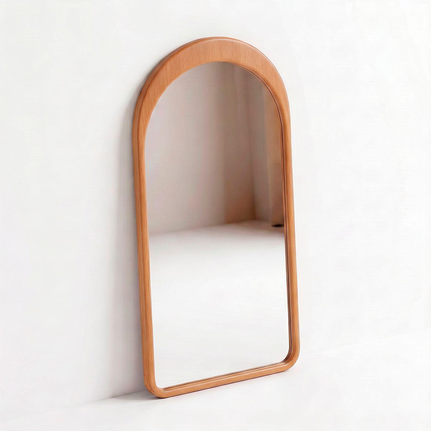 Espejo Arco Madera Roble Clara 200x100cm Cuerpo Entero - Santu-2