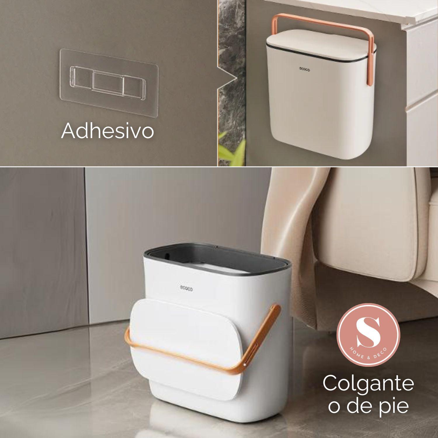 Basurero Papelera Colgante De Cocina Blanco-2