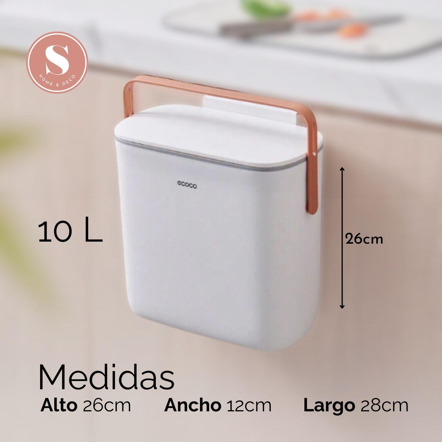 Basurero Papelera Colgante De Cocina Blanco-6