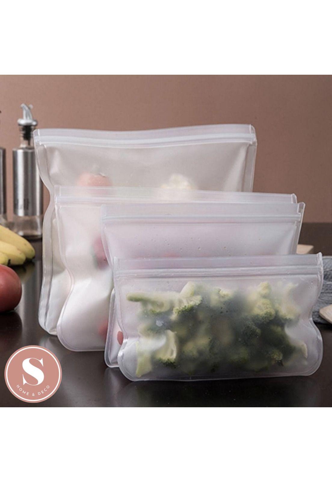 Pack De 3 Bolsas Herméticas De Silicona Para Alimentos-4