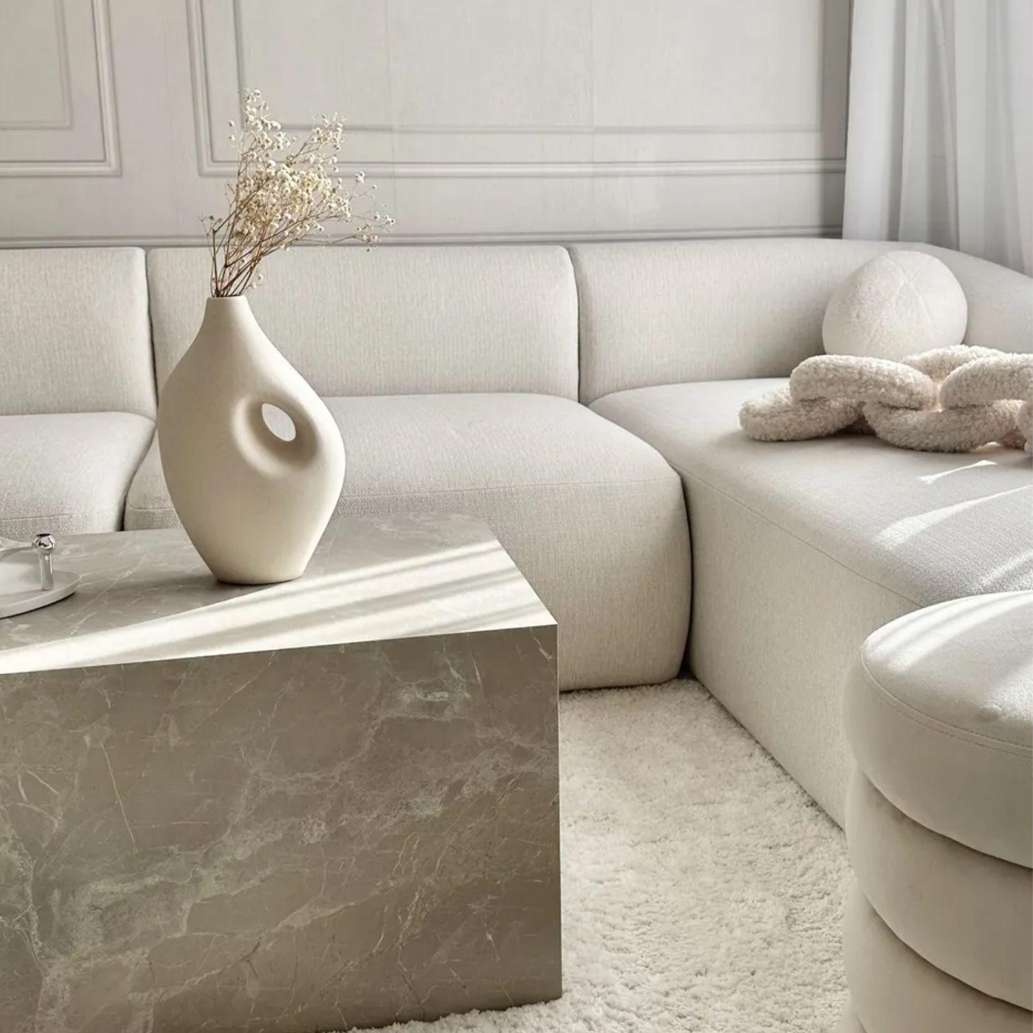 Florero Nórdico Jarré Blanco-4