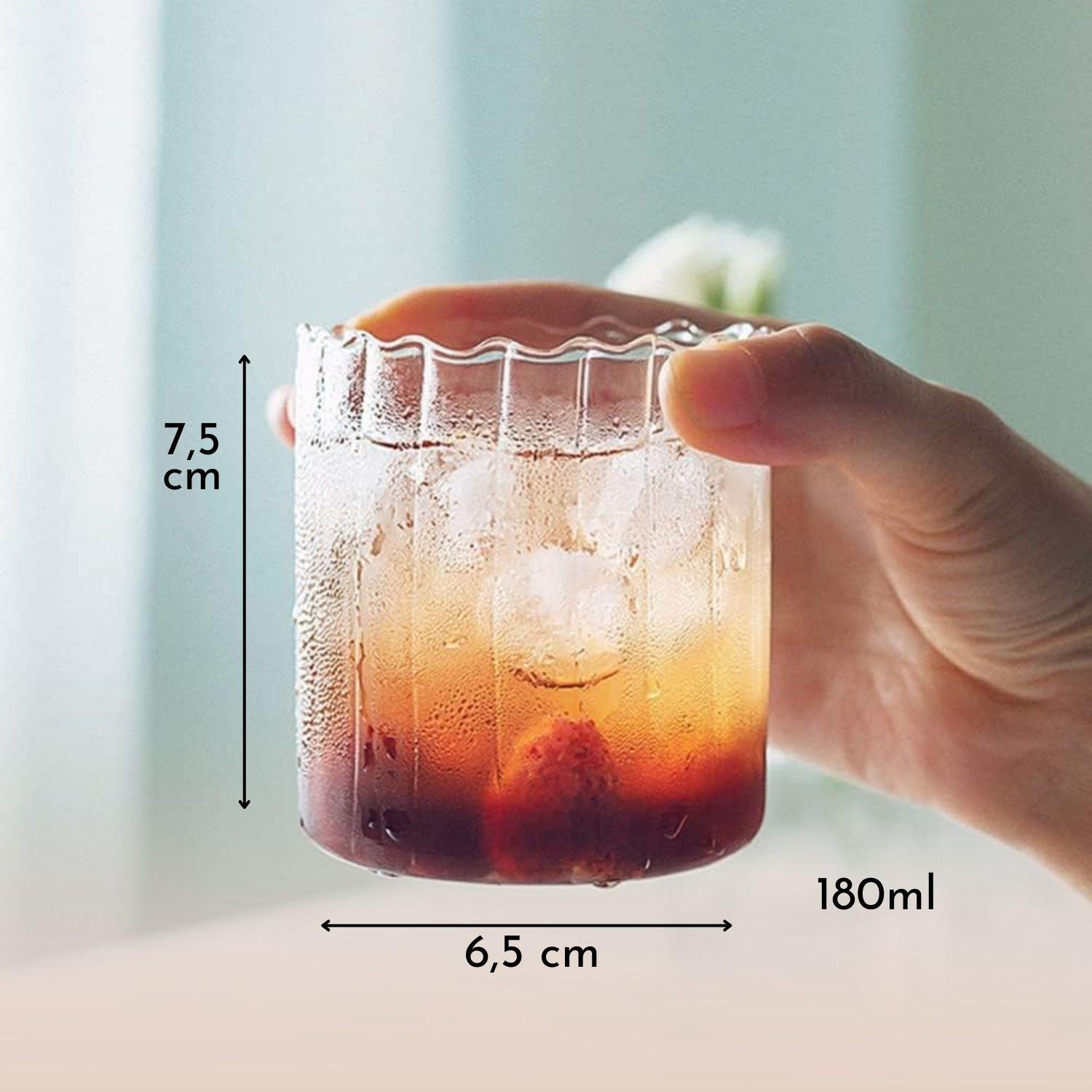 Set 4 Vasos Vidrio Vertical Chic 180ml-3