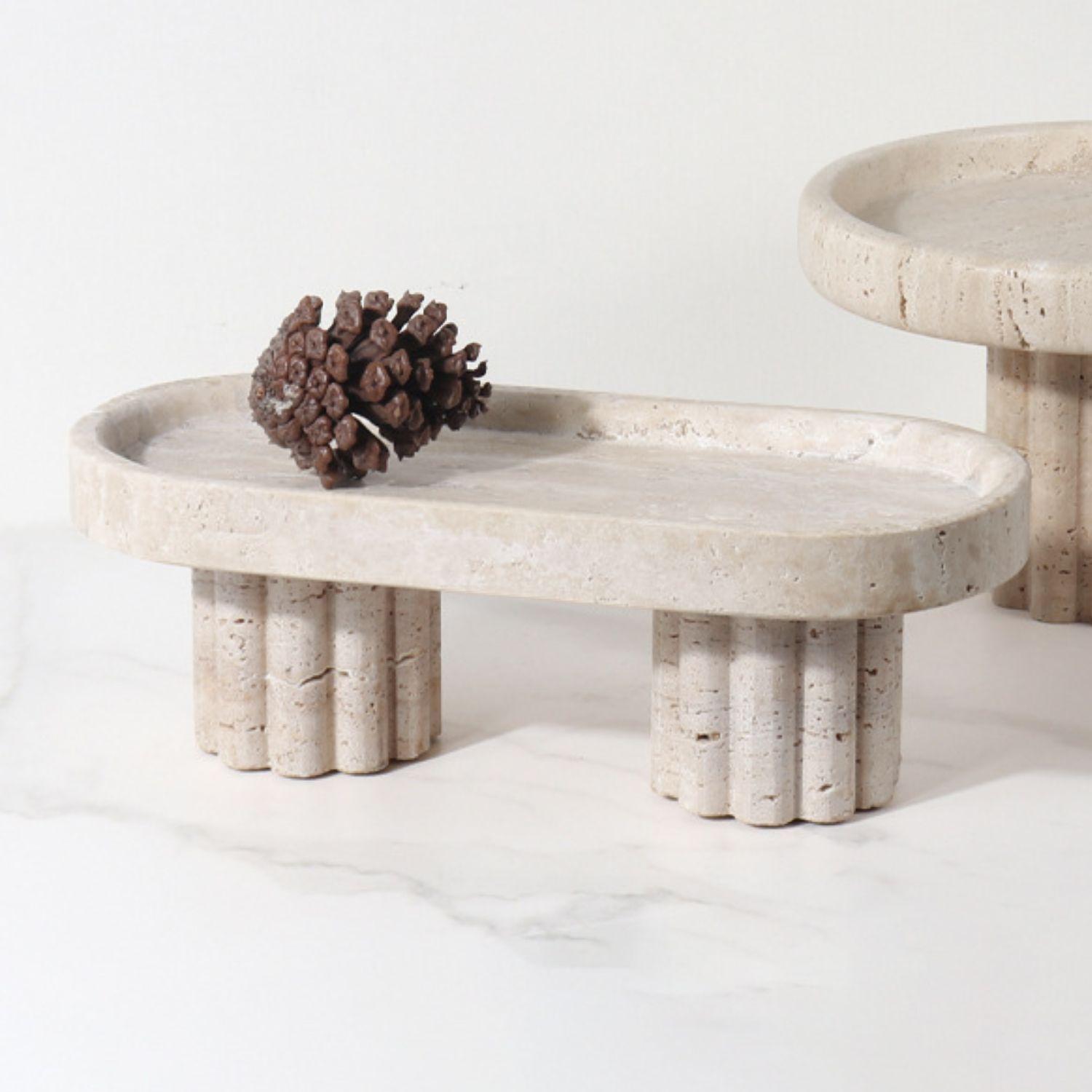 Bandeja Decorativa Estilo Mármol Travertino Greco-6