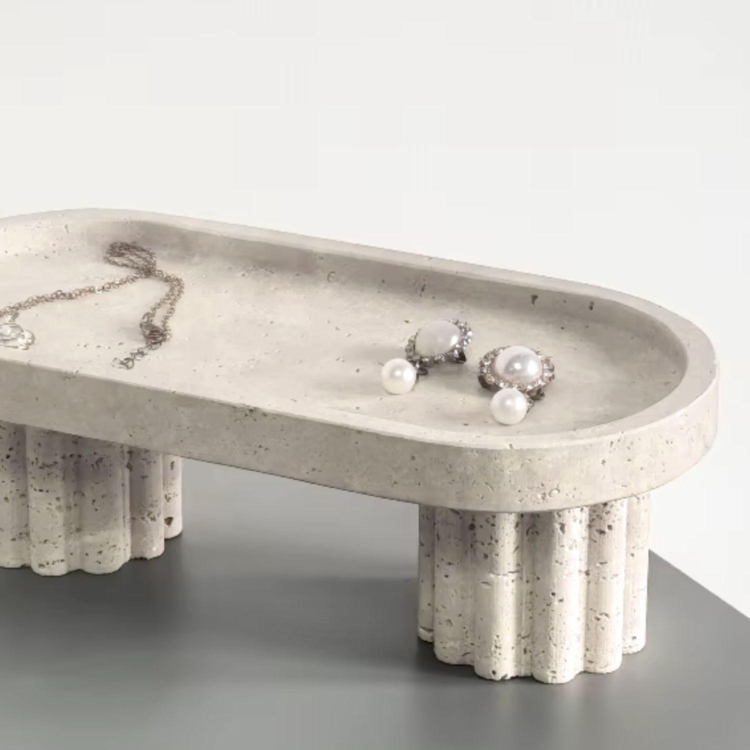 Bandeja Decorativa Estilo Mármol Travertino Greco-7