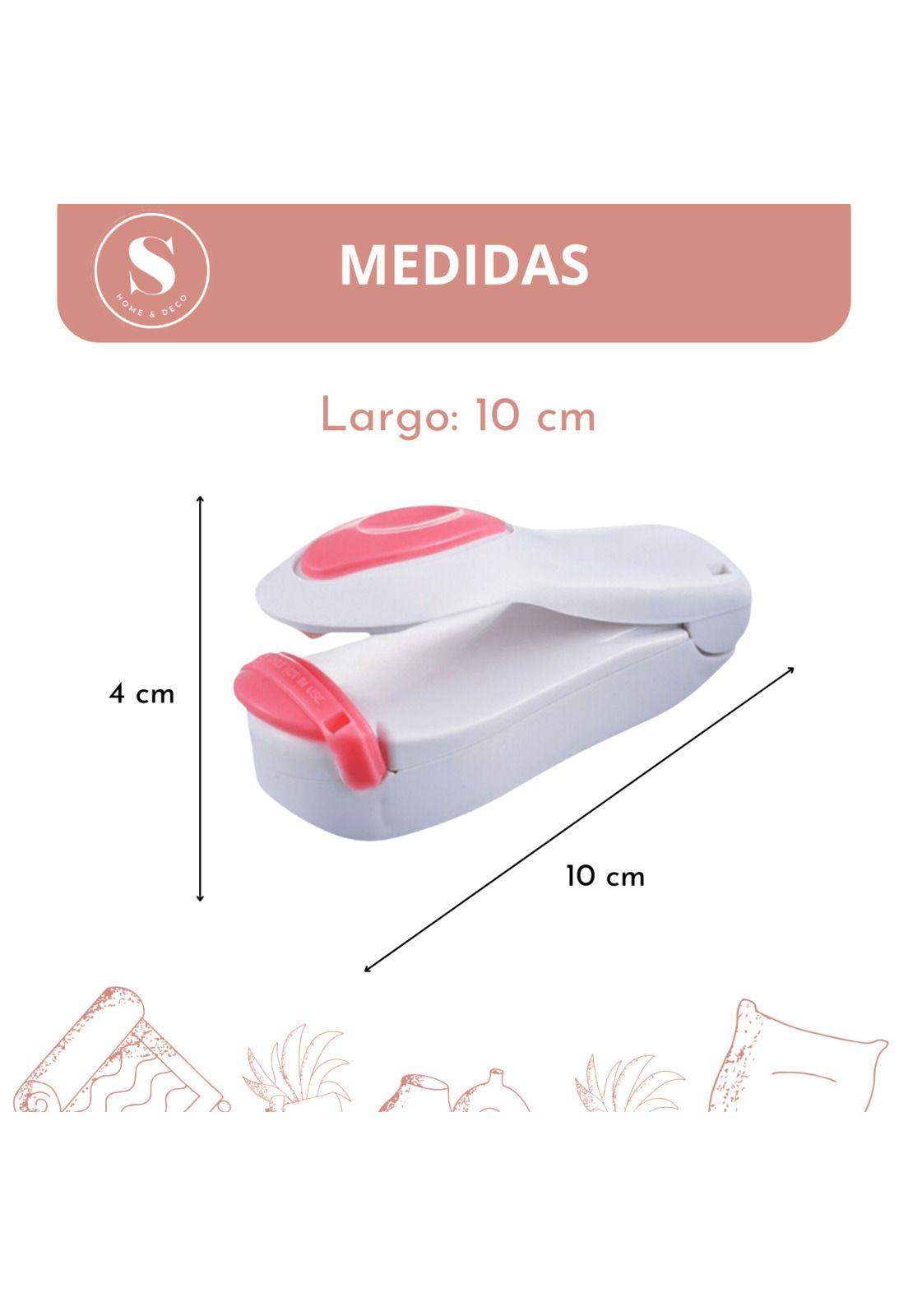 Mini Selladora de Bolsas Portátil Blanco-3