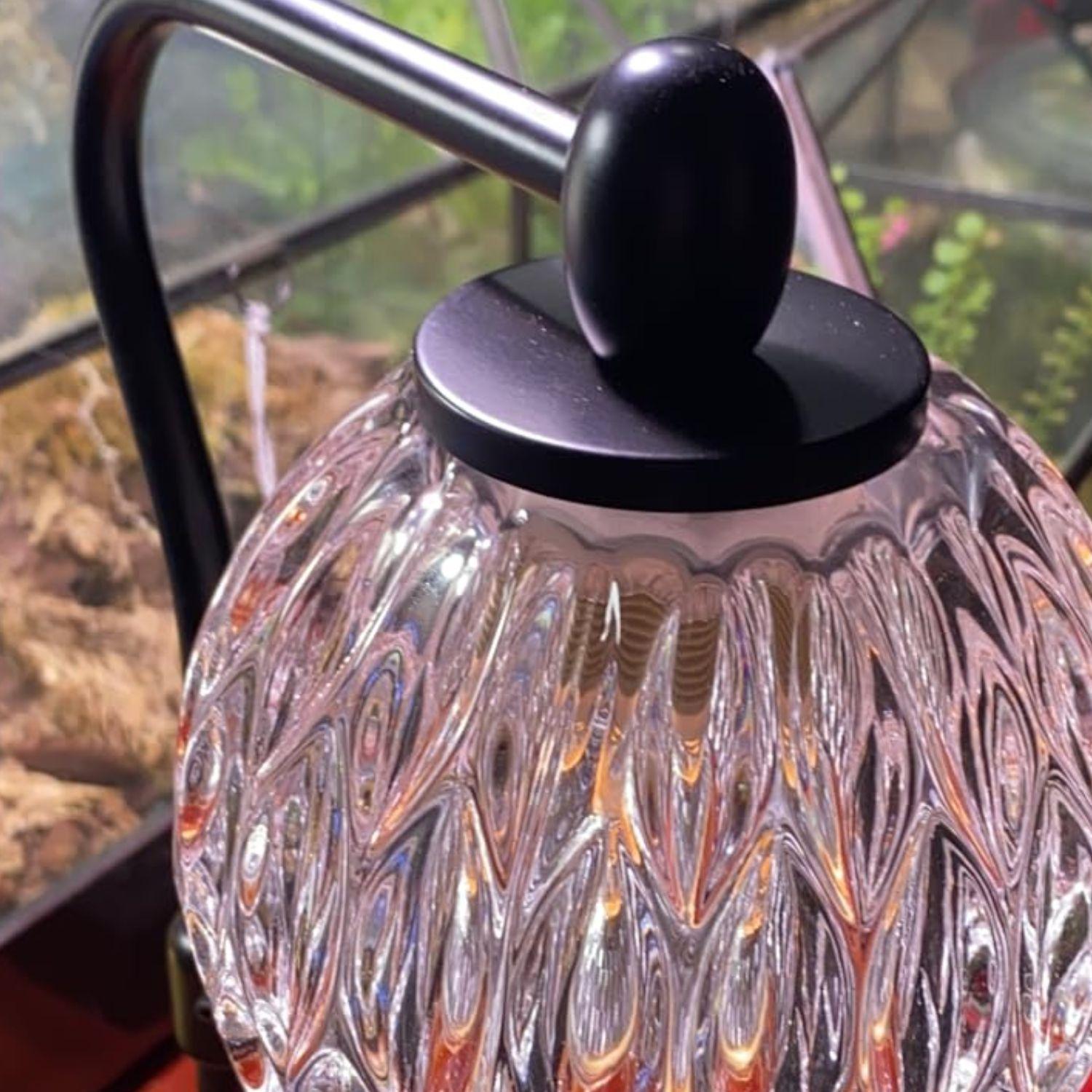 Lampara Calentadora de Velas Aromaticas Farol Negro-3